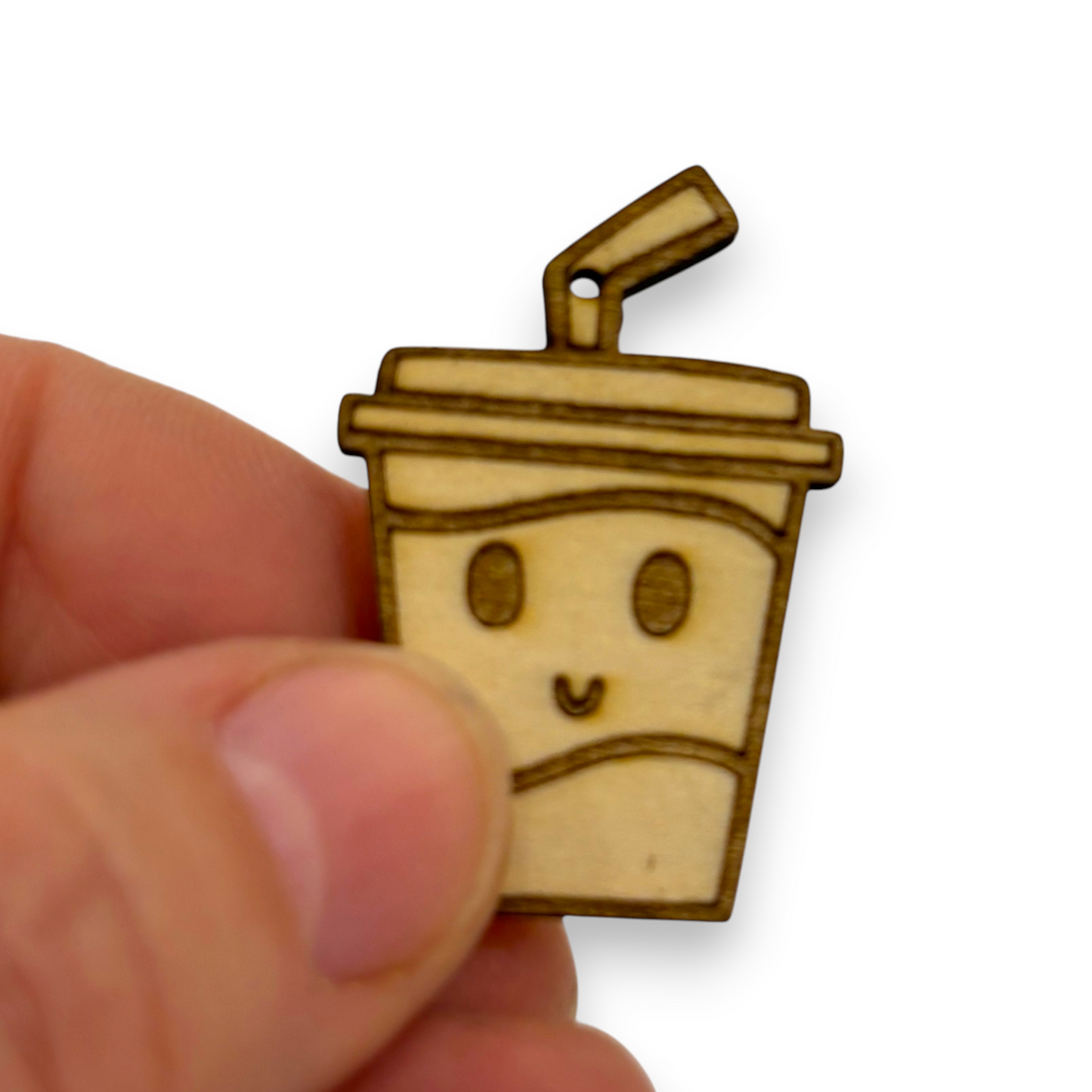 Wooden Food Earring Blanks for DIY Jewellery Making, dangles - 10pc Laser Cut Pieces