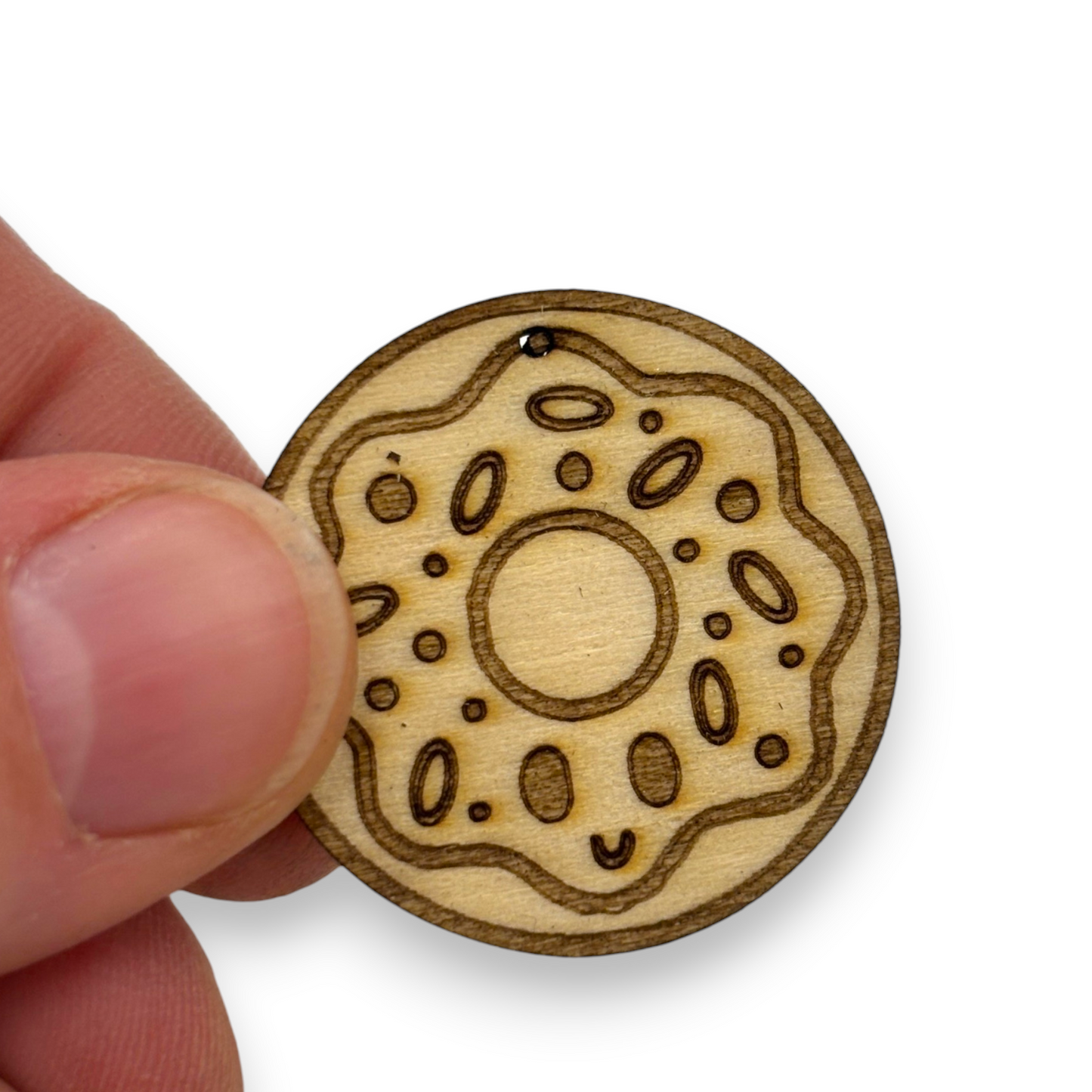 Wooden Food Earring Blanks for DIY Jewellery Making, dangles - 10pc Laser Cut Pieces