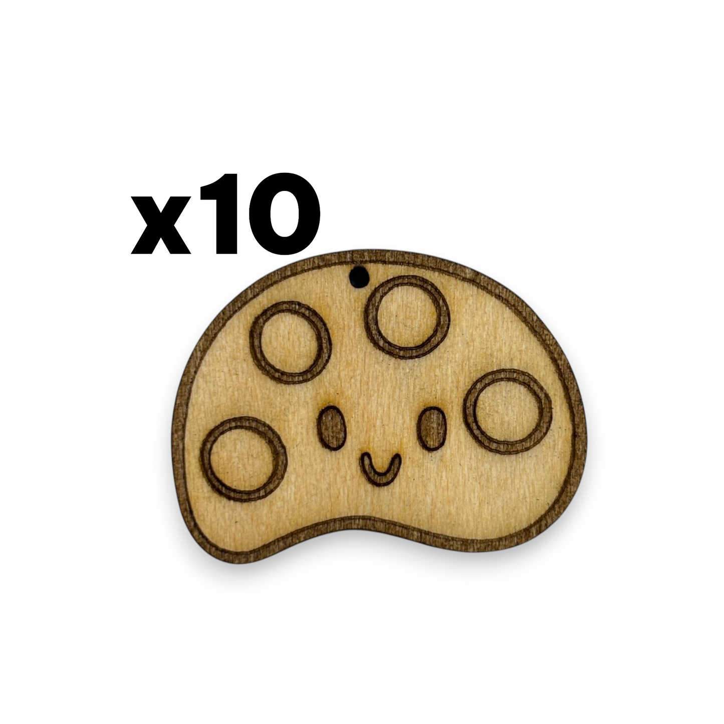 Wooden Teacher Earring Blanks for DIY Jewellery Making, dangles - 10pc Laser Cut Pieces