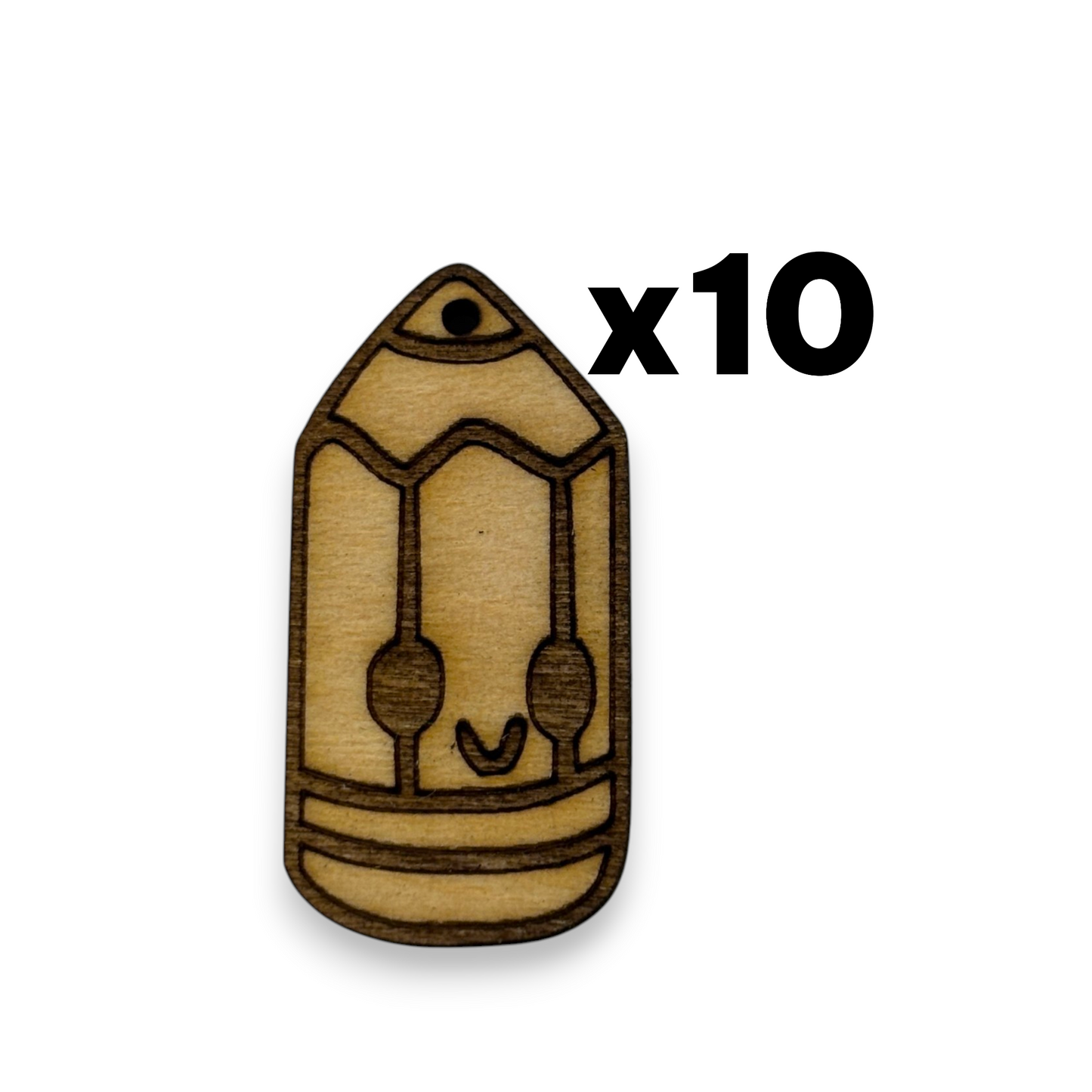 Wooden Teacher Earring Blanks for DIY Jewellery Making, dangles - 10pc Laser Cut Pieces
