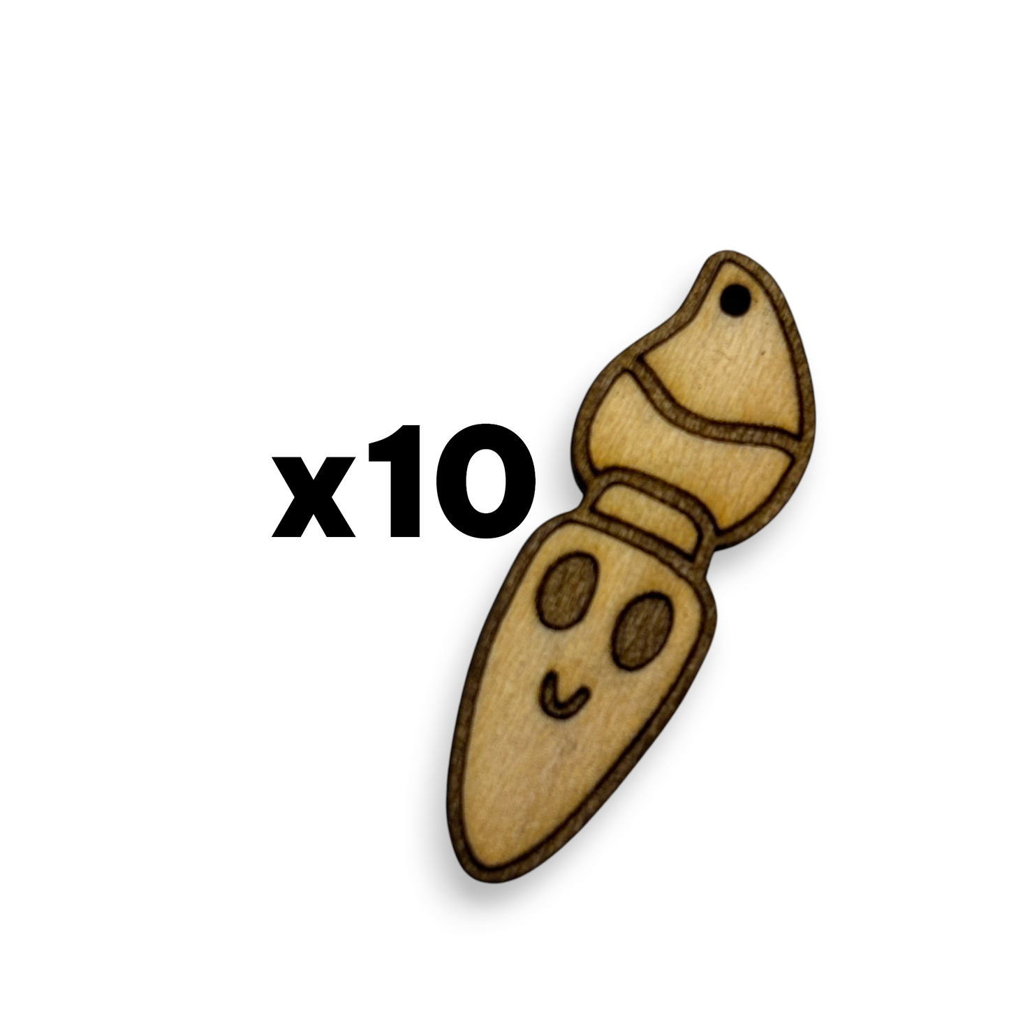 Wooden Teacher Earring Blanks for DIY Jewellery Making, dangles - 10pc Laser Cut Pieces