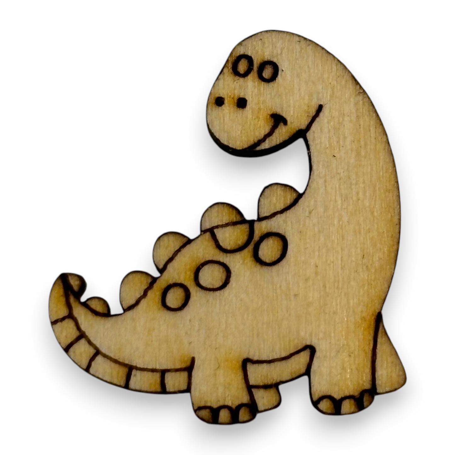 Wooden Dinosaur Earring Blanks for DIY Jewellery Making - Studs - 10pc Laser Cut Set