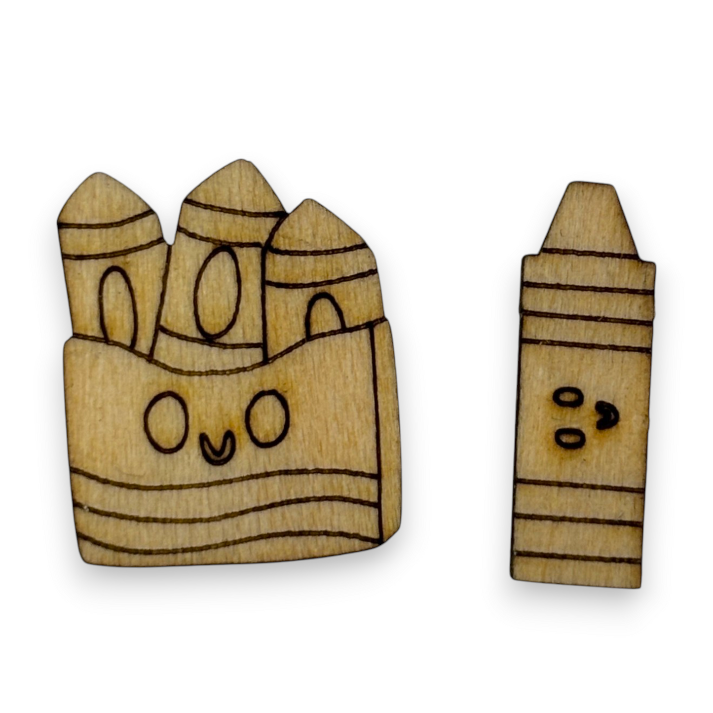 Wooden Teacher Earring Blanks for DIY Jewellery Making - Studs - 10pc Laser Cut Set