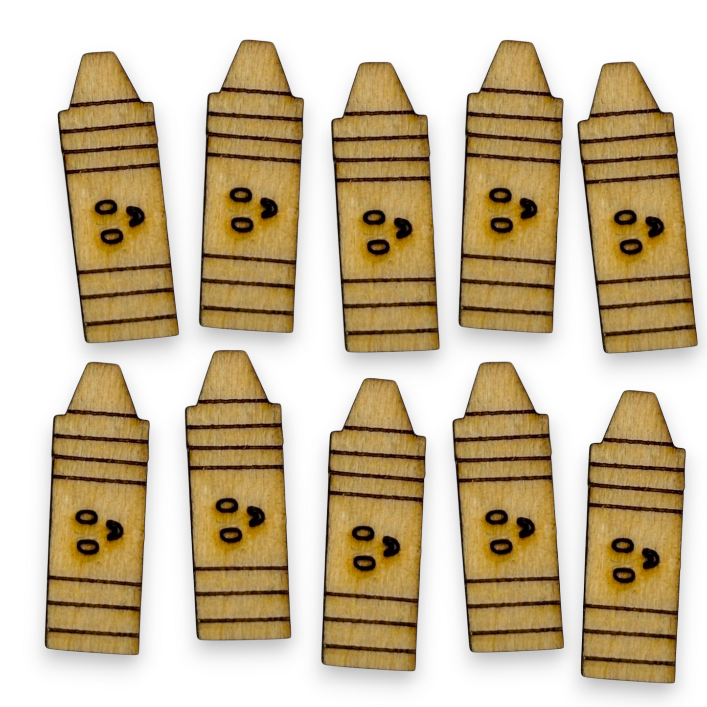 Wooden Teacher Earring Blanks for DIY Jewellery Making - Studs - 10pc Laser Cut Set