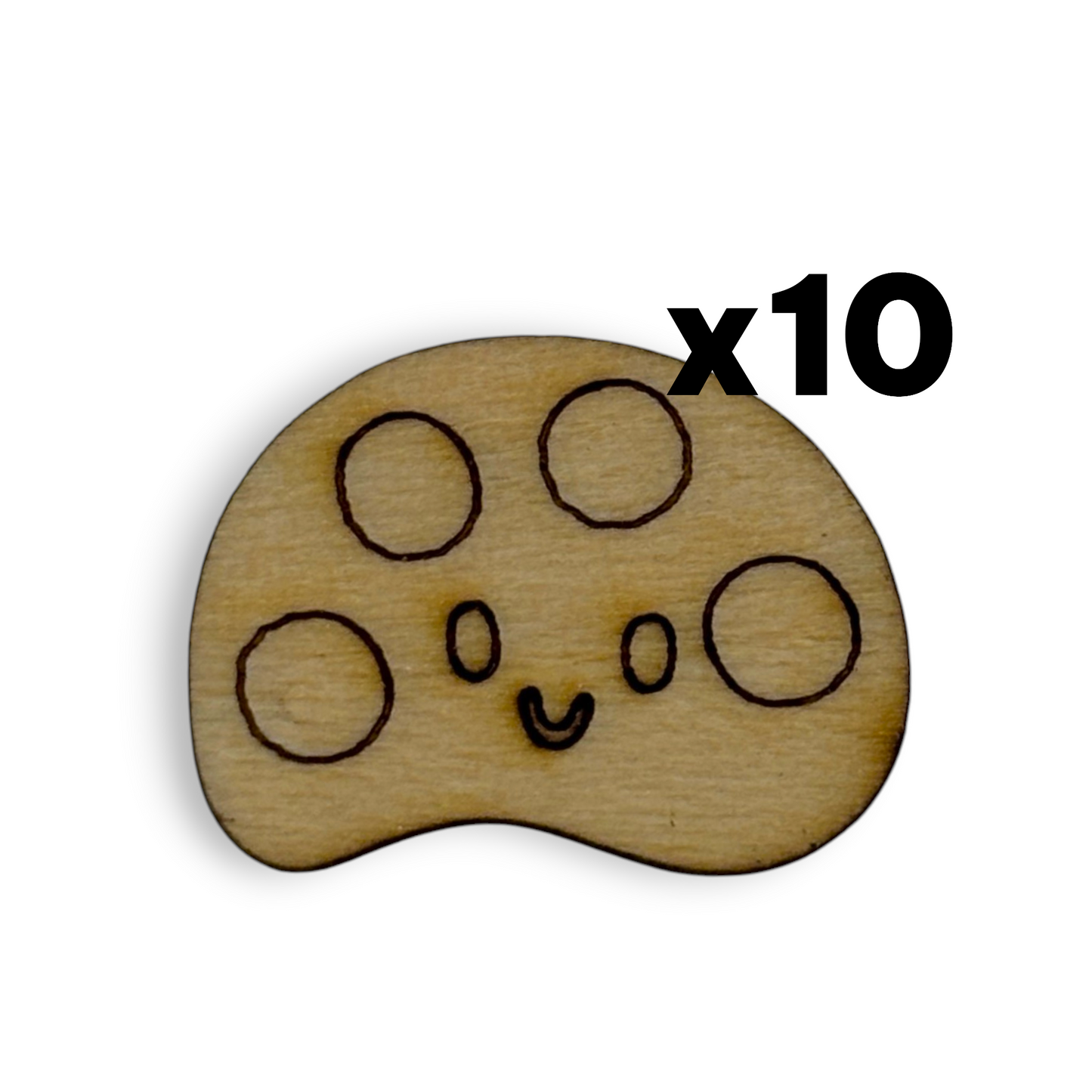 Wooden Teacher Earring Blanks for DIY Jewellery Making - Studs - 10pc Laser Cut Set