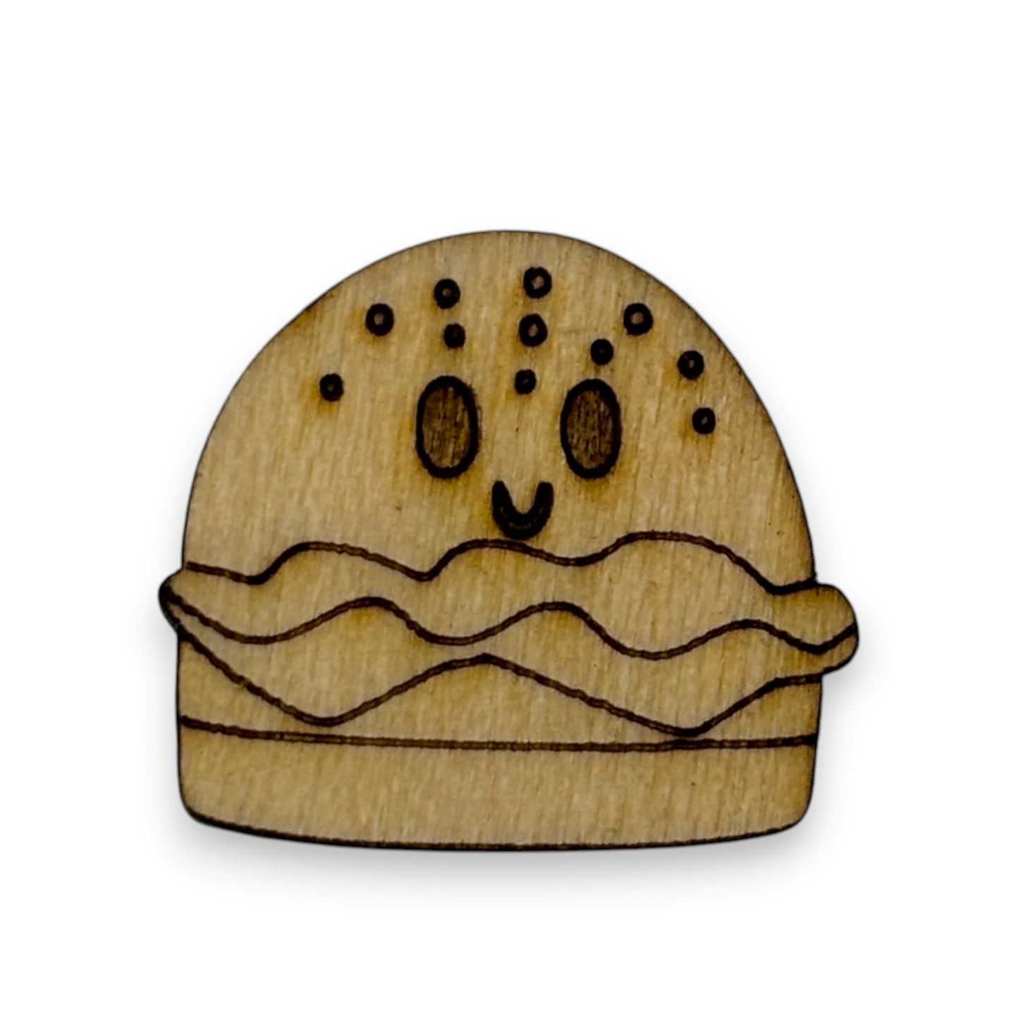 Wooden Food Earring Blanks for DIY Jewellery Making, scrapbooking - Studs - 10pc Laser Cut Set