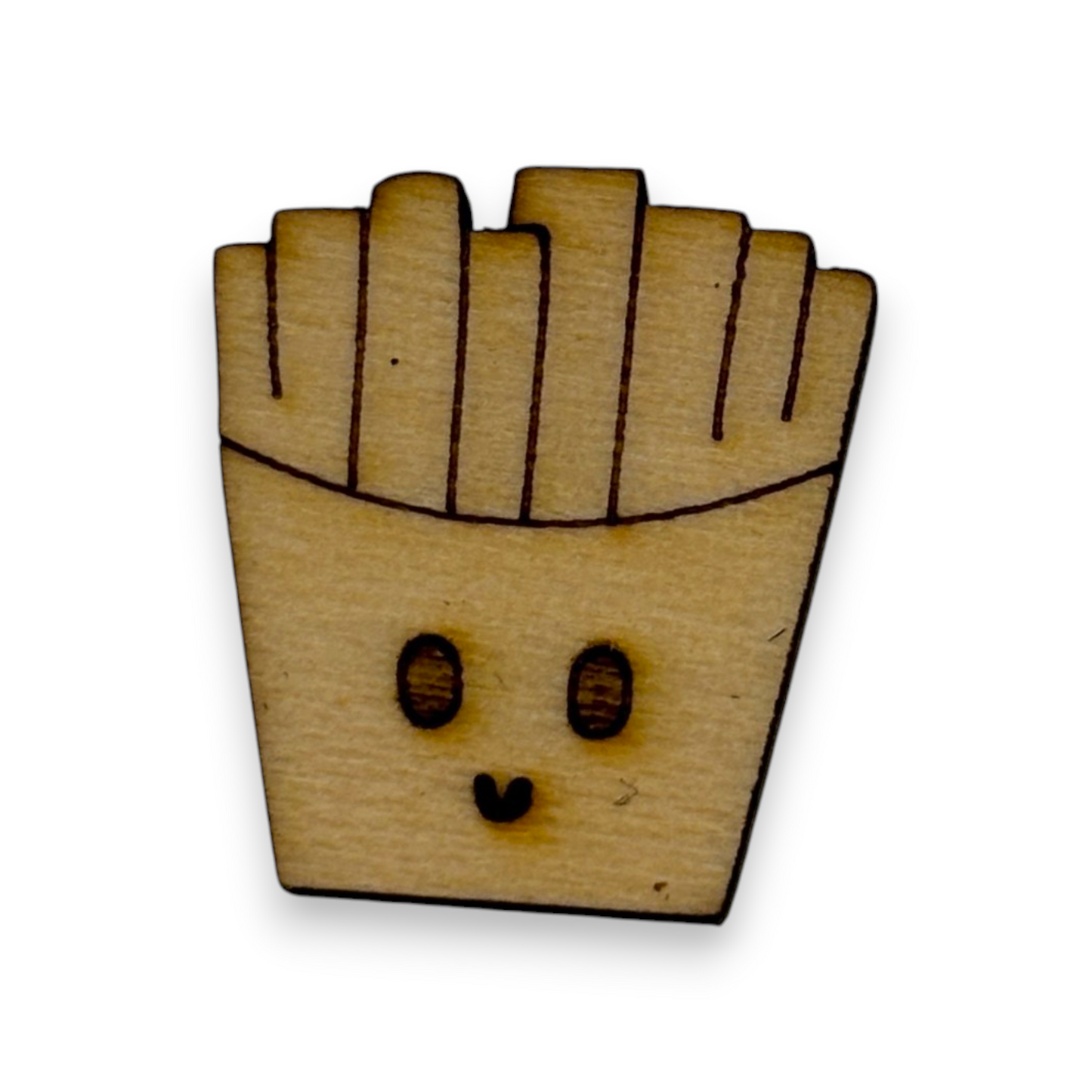 Wooden Food Earring Blanks for DIY Jewellery Making, scrapbooking - Studs - 10pc Laser