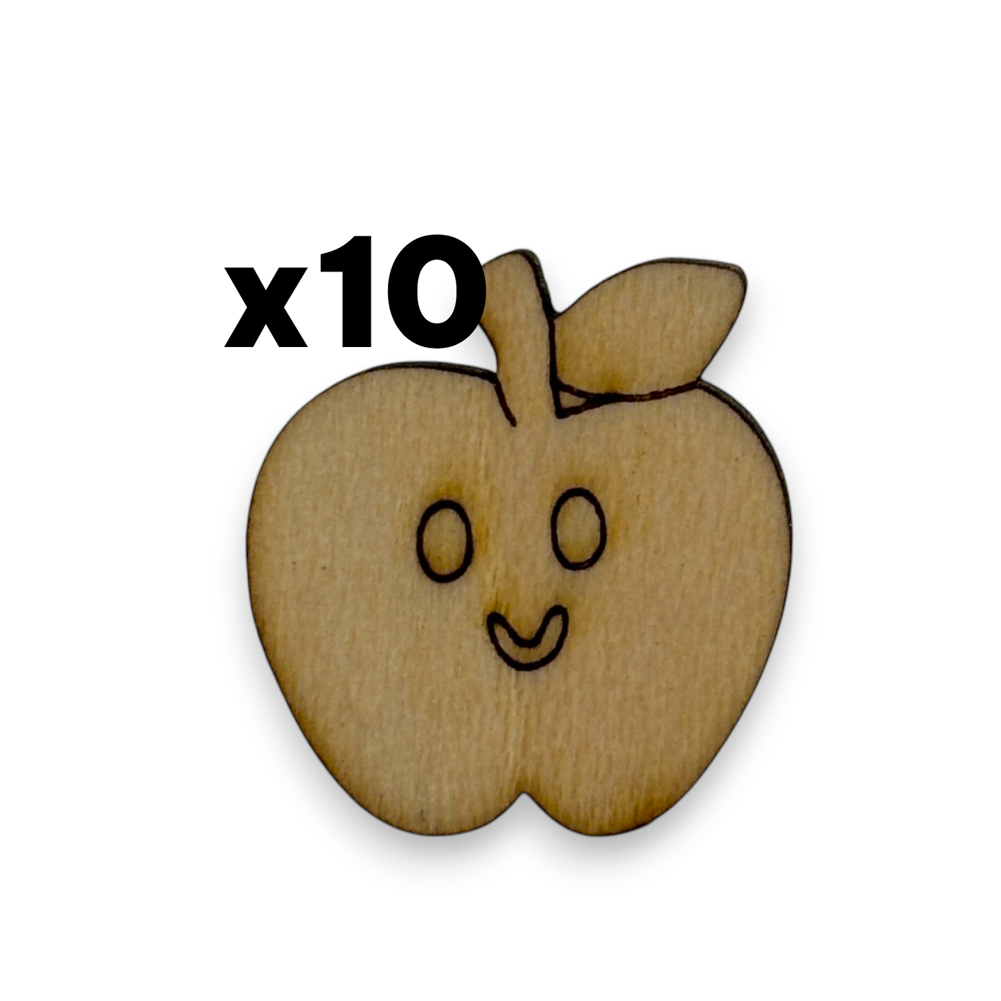 Wooden Teacher Earring Blanks for DIY Jewellery Making, Scrapbooking - Studs - 10pc Laser Cut Set