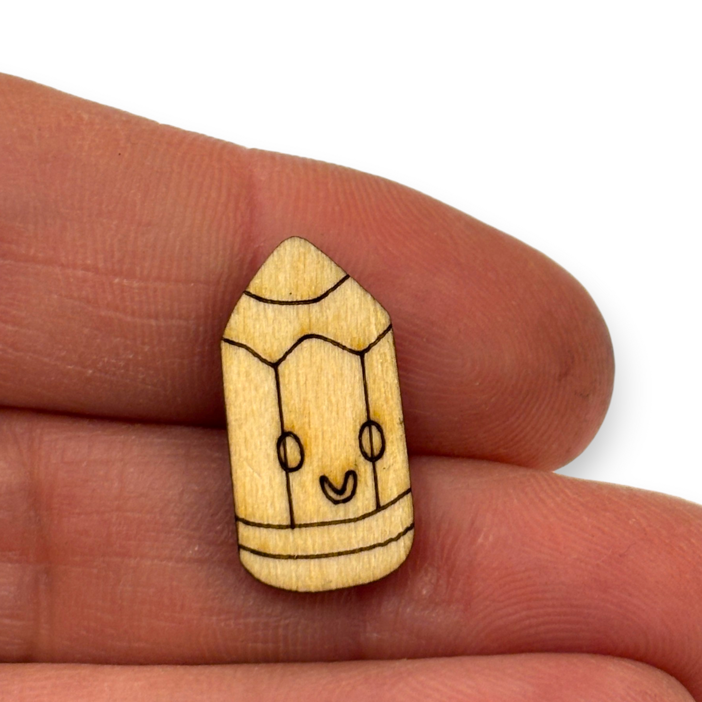 Wooden Teacher Earring Blanks for DIY Jewellery Making, Scrapbooking - Studs - 10pc Laser Cut Set