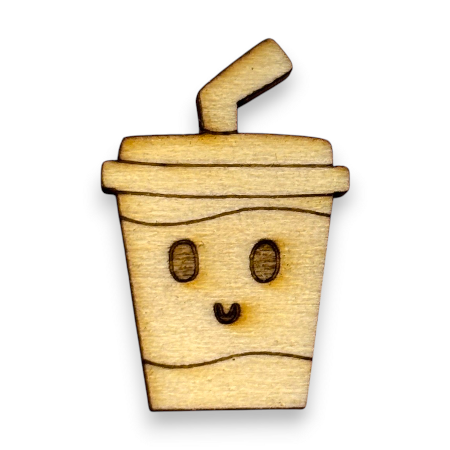 Wooden Food Earring Blanks for DIY Jewellery Making, scrapbooking - Studs - 10pc Laser