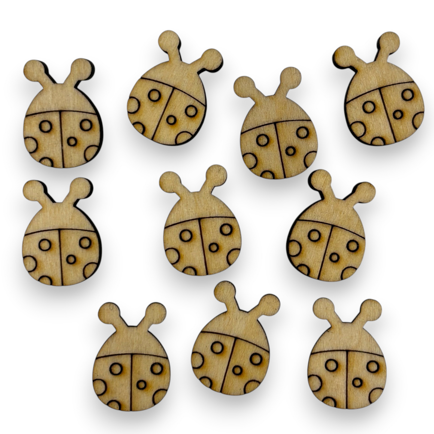 Wooden Animal Earring Blanks for DIY Jewellery Making, scrapbooking - Studs - 10pc Laser Cut Pieces