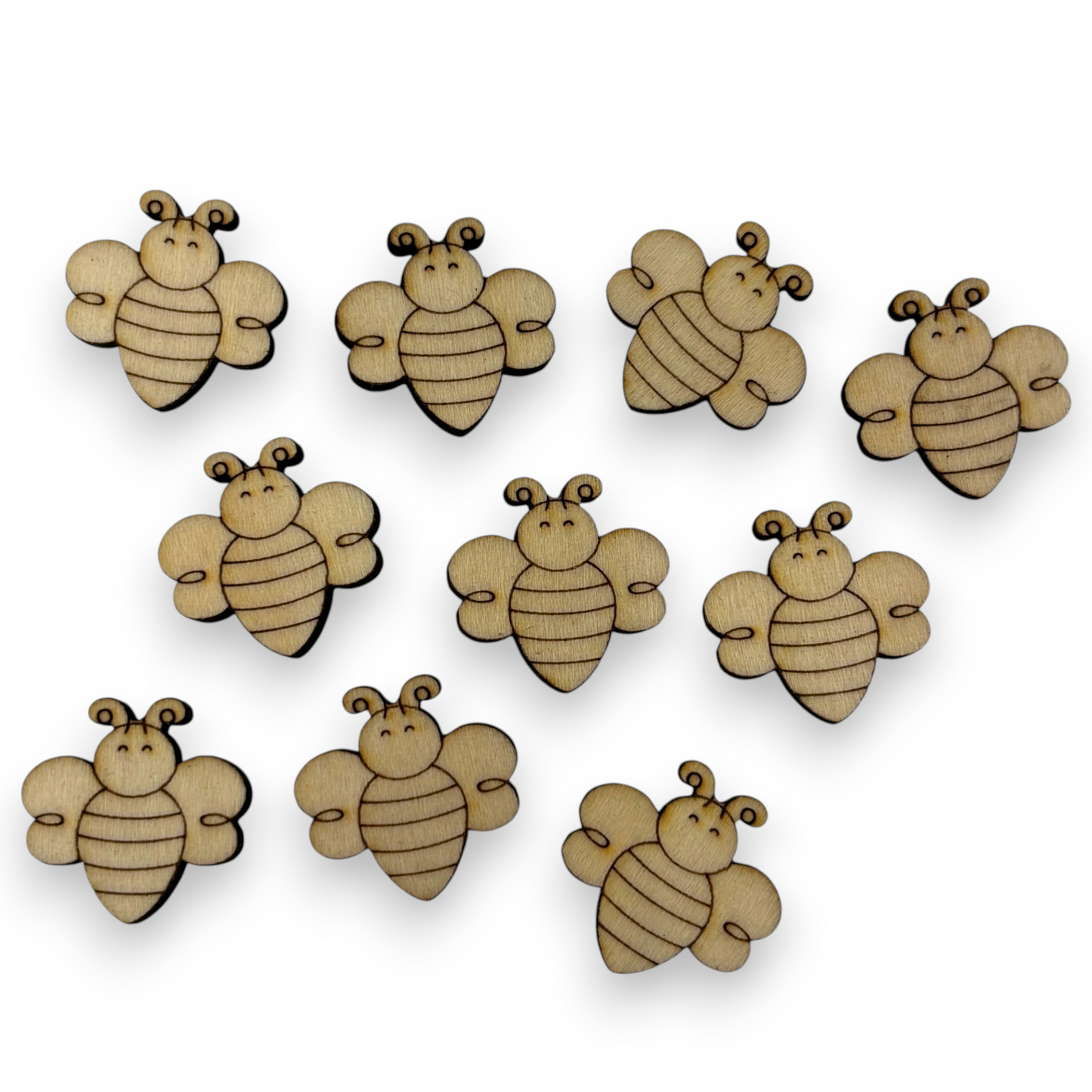 Wooden Animal Earring Blanks for DIY Jewellery Making, Scrapbooking - Studs - 10pc Laser Cut Set
