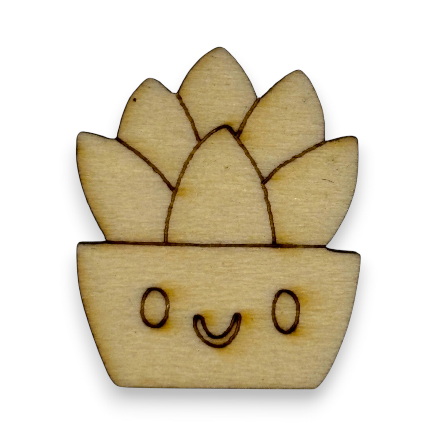 Wooden Plant Earring Blanks for DIY Jewellery Making, scrapbooking - Studs - 10pc Laser Cut Pieces