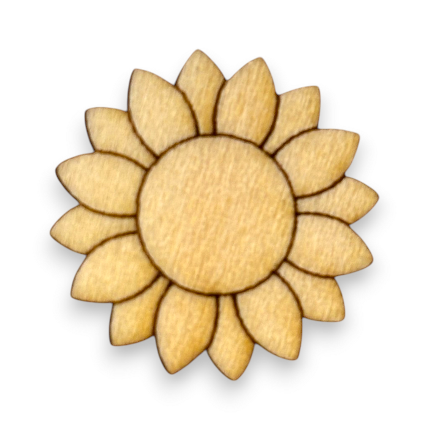 Wooden Flower Earring Blanks for DIY Jewellery Making, scrapbooking - Studs - 10pc Laser Cut Pieces