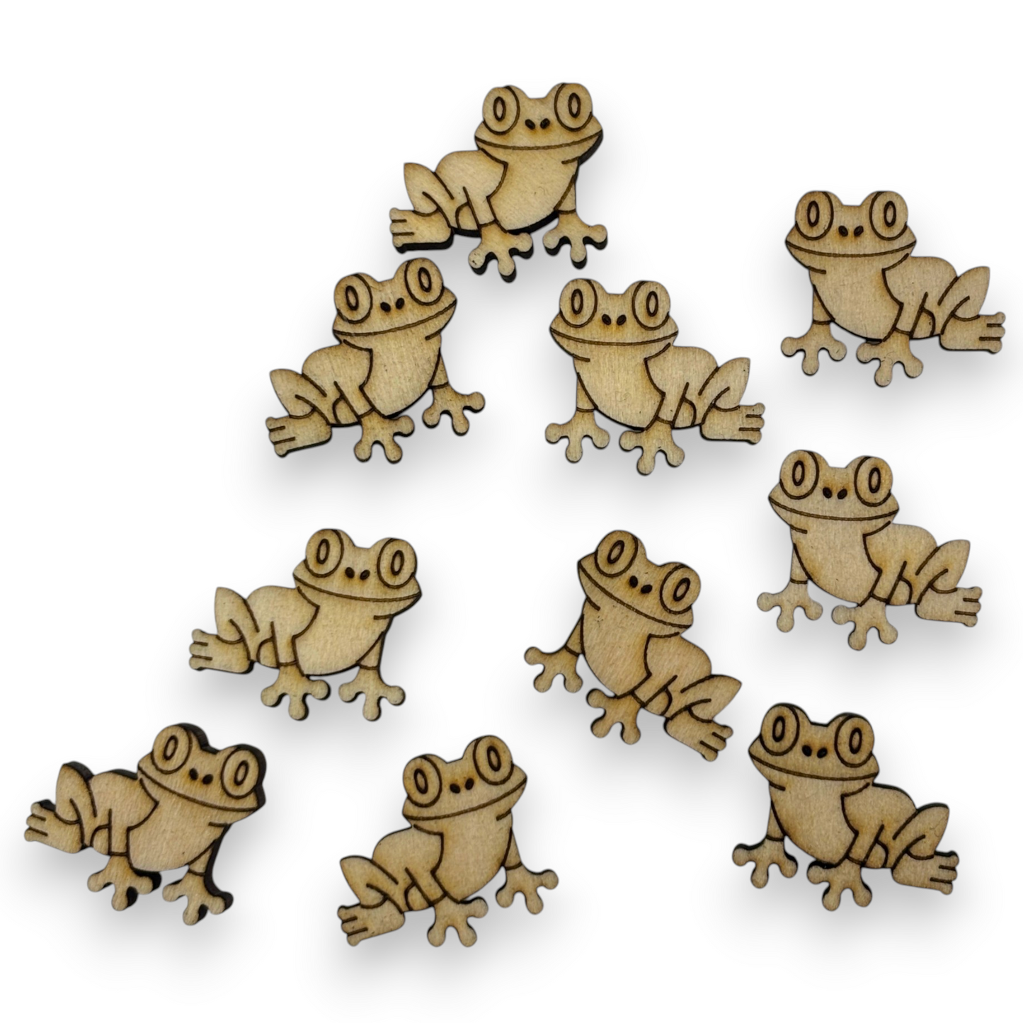 Wooden Animal Earring Blanks for DIY Jewellery Making, scrapbooking - Studs - 10pc Laser Cut Set