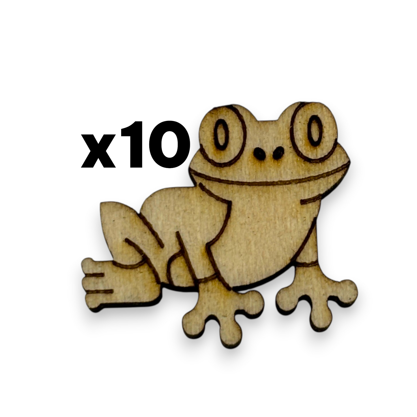 Wooden Animal Earring Blanks for DIY Jewellery Making, scrapbooking - Studs - 10pc Laser Cut Set