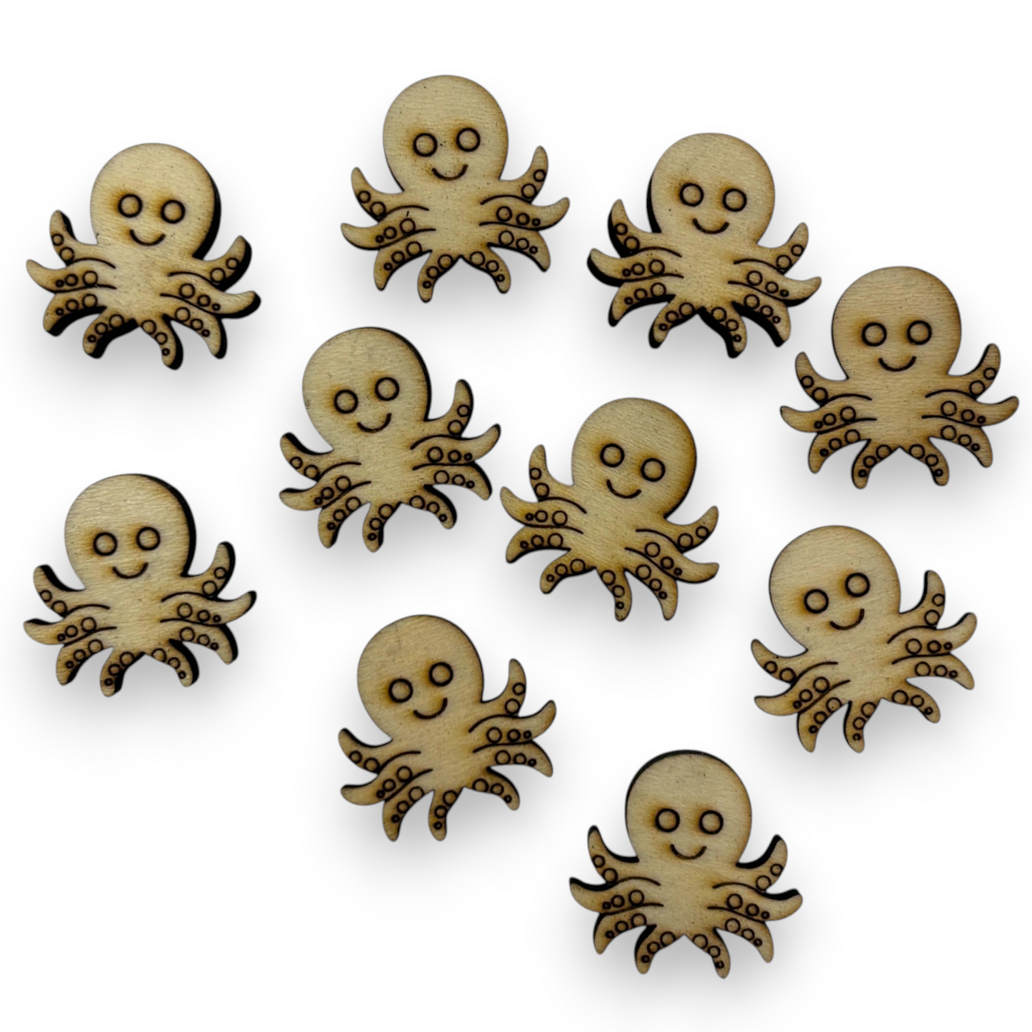 Wooden Animal Earring Blanks for DIY Jewellery Making, scrapbooking - Studs - 10pc Laser Cut Set