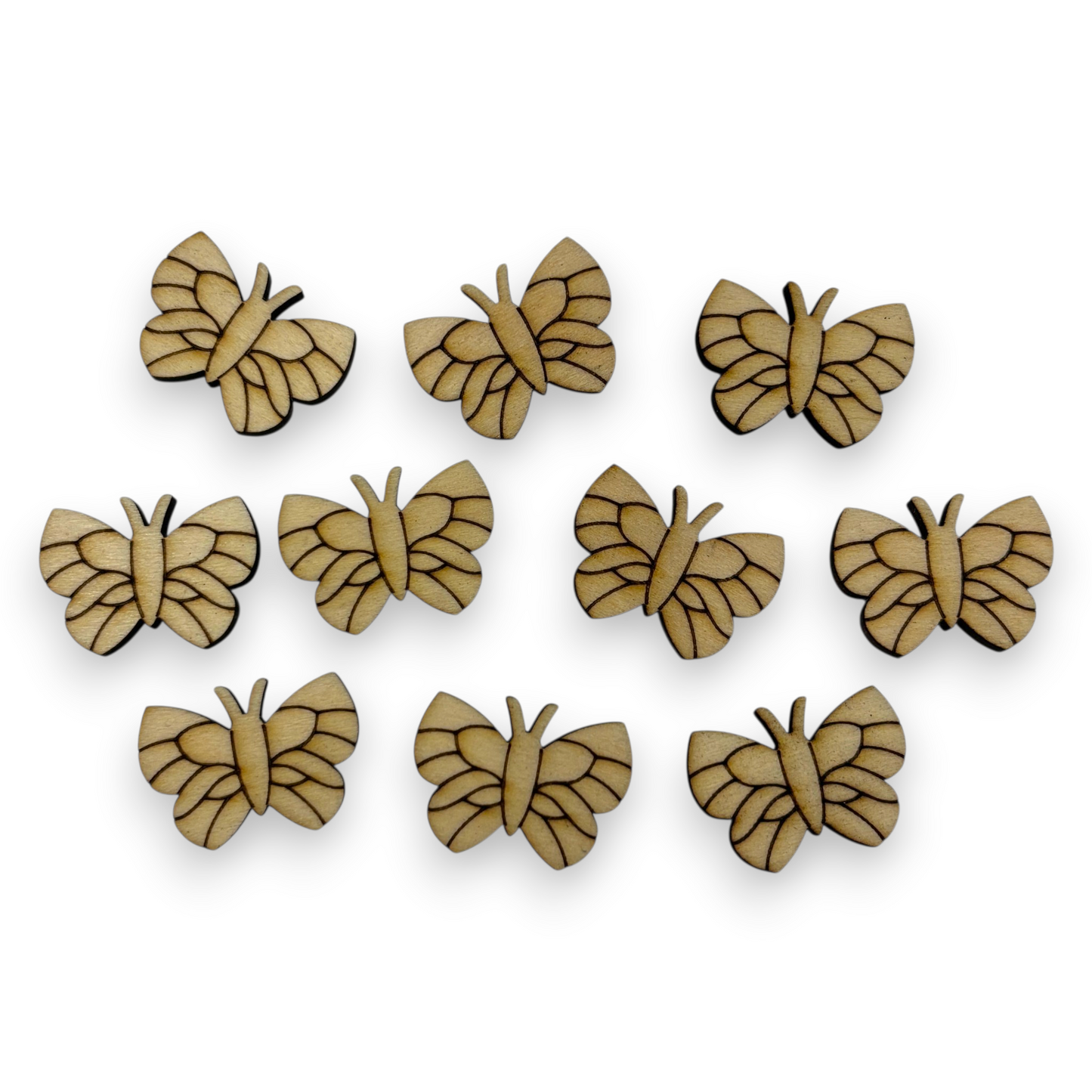 Wooden Animal Earring Blanks for DIY Jewellery Making, scrapbooking - Studs - 10pc Laser Cut Set
