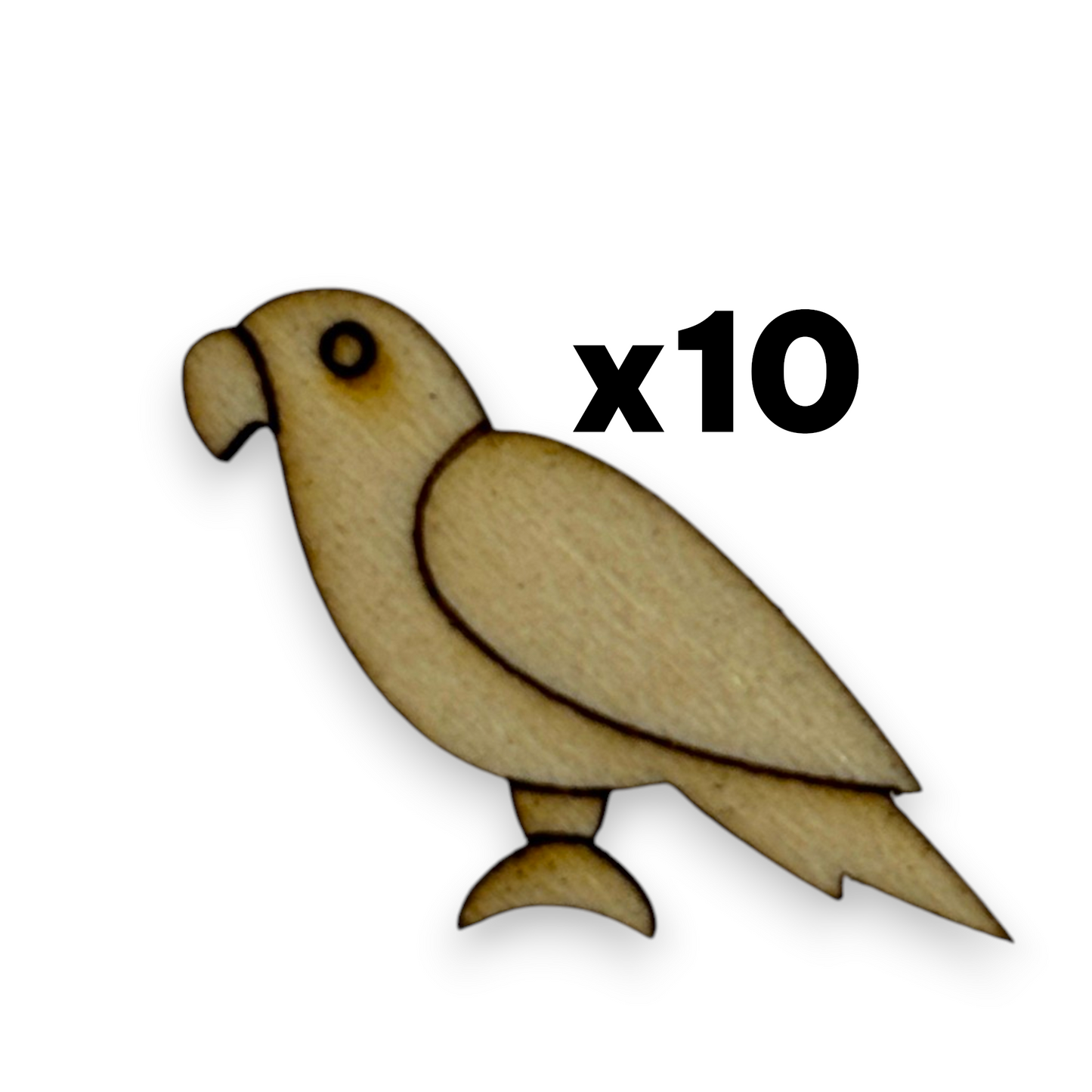 Wooden Animal Earring Blanks for DIY Jewellery Making, scrapbooking - Studs - 10pc Laser Cut Set