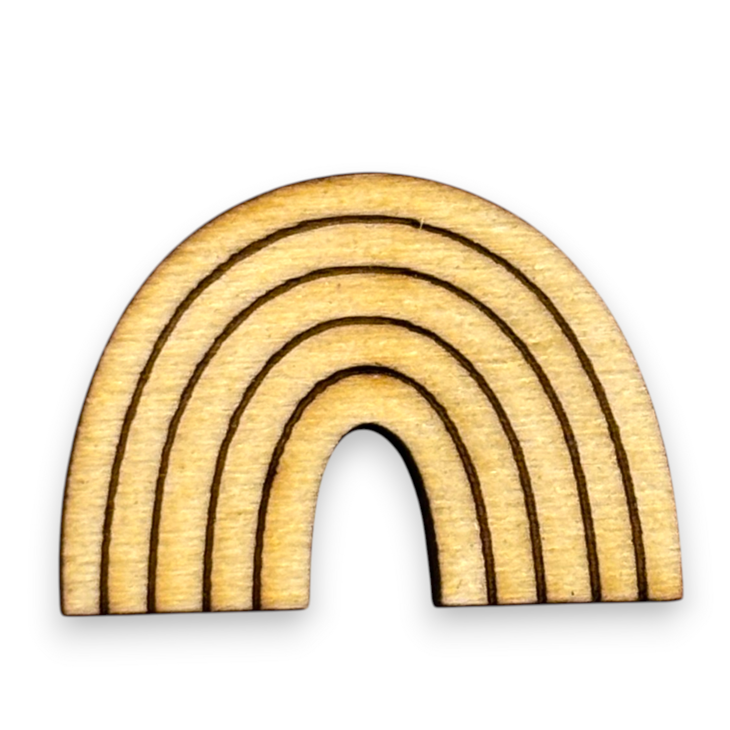Wooden Rainbow Earring Blanks for DIY Jewellery Making, scrapbooking - Studs - 10pc Laser Cut Pieces