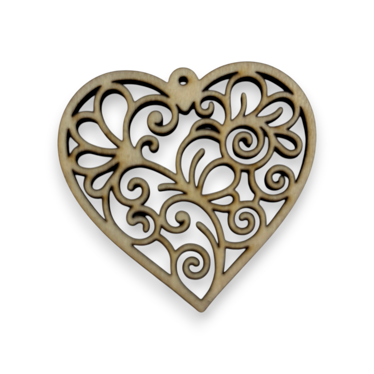 Wooden Heart Earring Blanks for DIY Jewellery Making, dangles - 10pc Laser Cut Pieces
