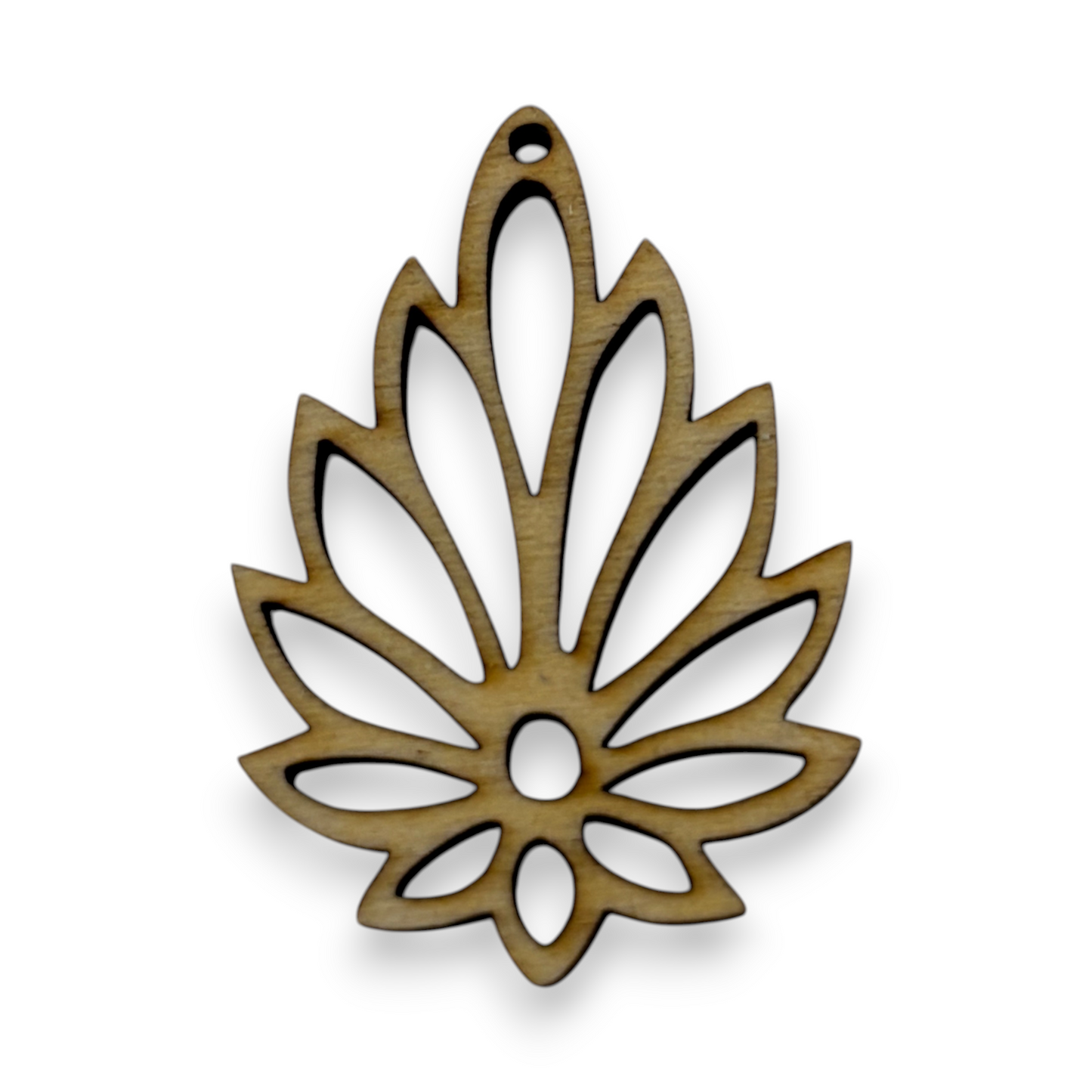 Wooden Leaf Earring Blanks for DIY Jewellery Making, dangles - 10pc Laser Cut Pieces