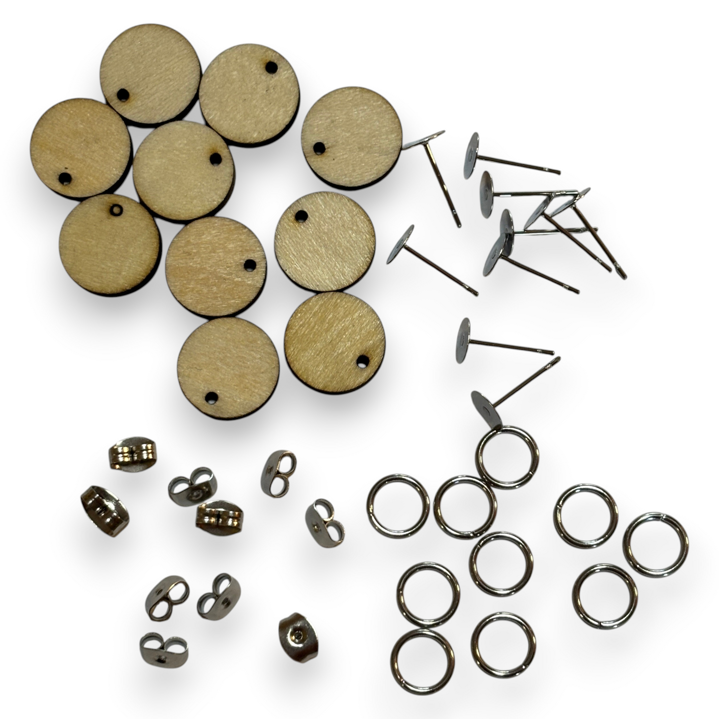 Wooden Butterfly Earring Blanks for DIY Jewellery Making, dangles - 10pc Laser Cut Pieces