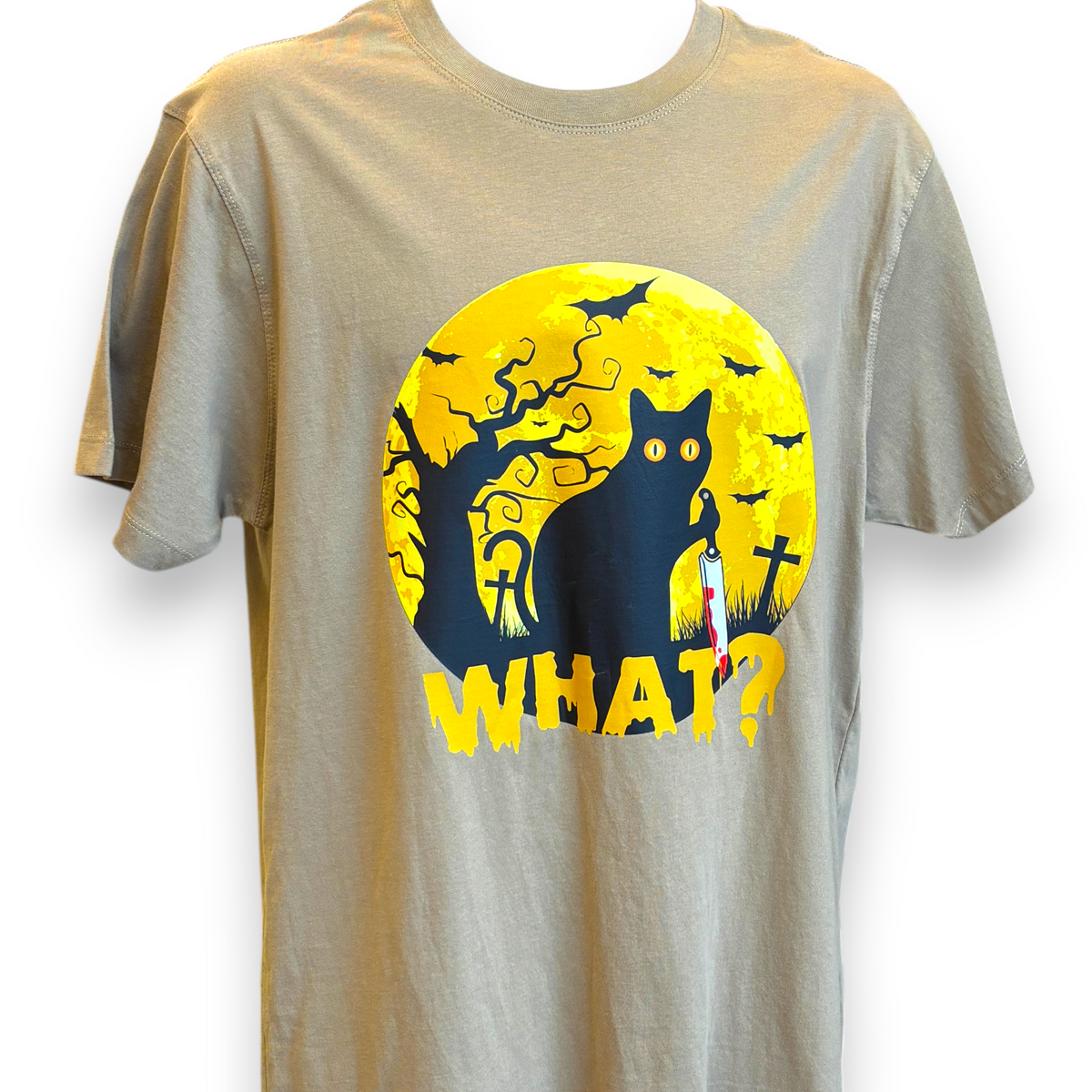 Murder Cat Men's Graphic T-Shirt | Funny Cat Tee