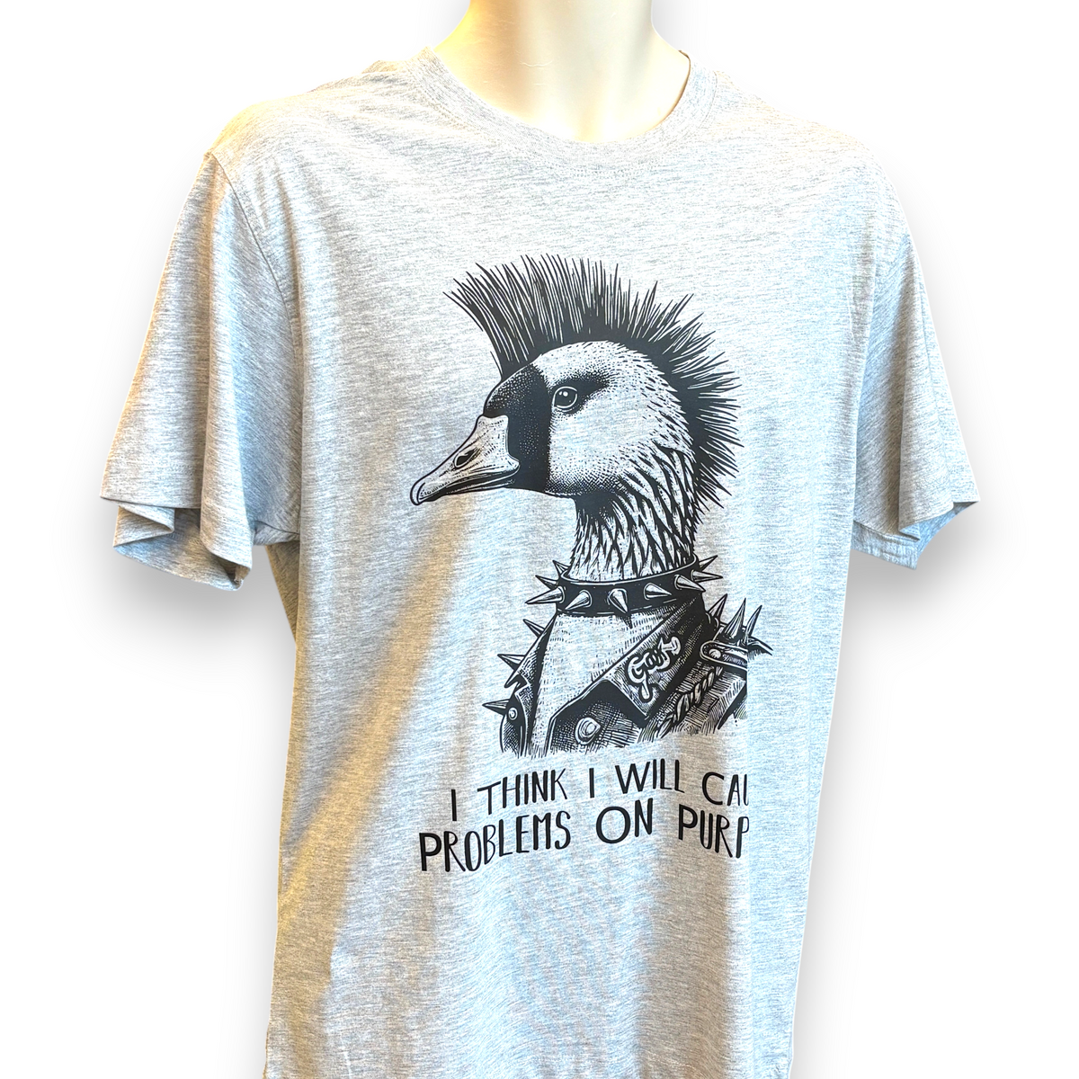 Men's Punk Goose T-Shirt – Funny Goose Graphic Tee
