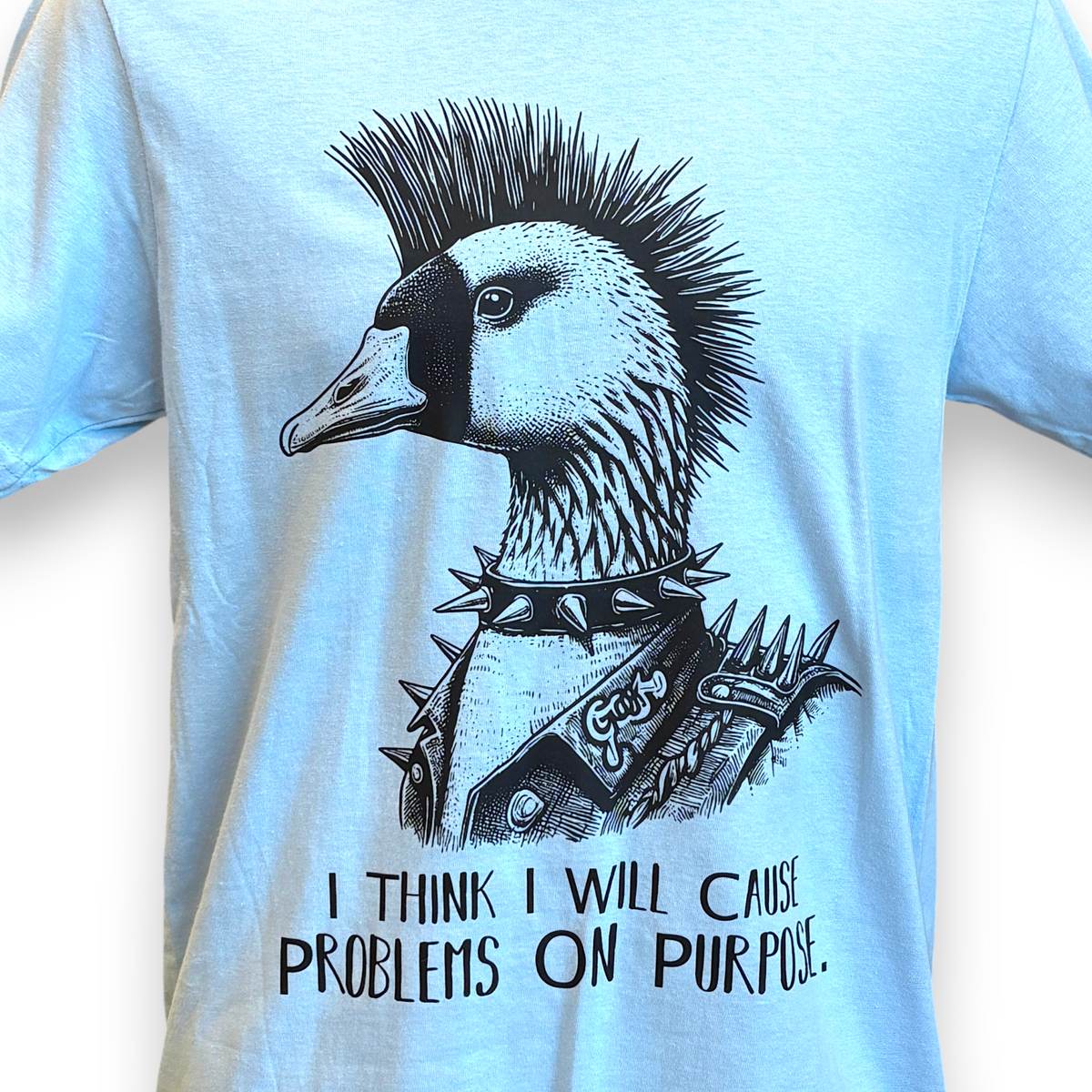 Men's Punk Goose T-Shirt – Funny Goose Graphic Tee