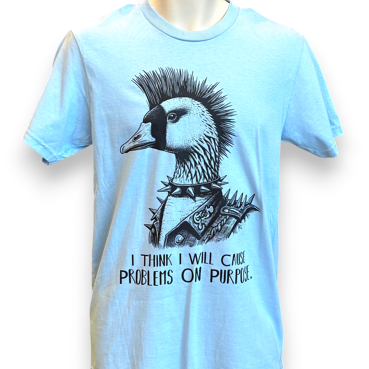 Men's Punk Goose T-Shirt – Funny Goose Graphic Tee