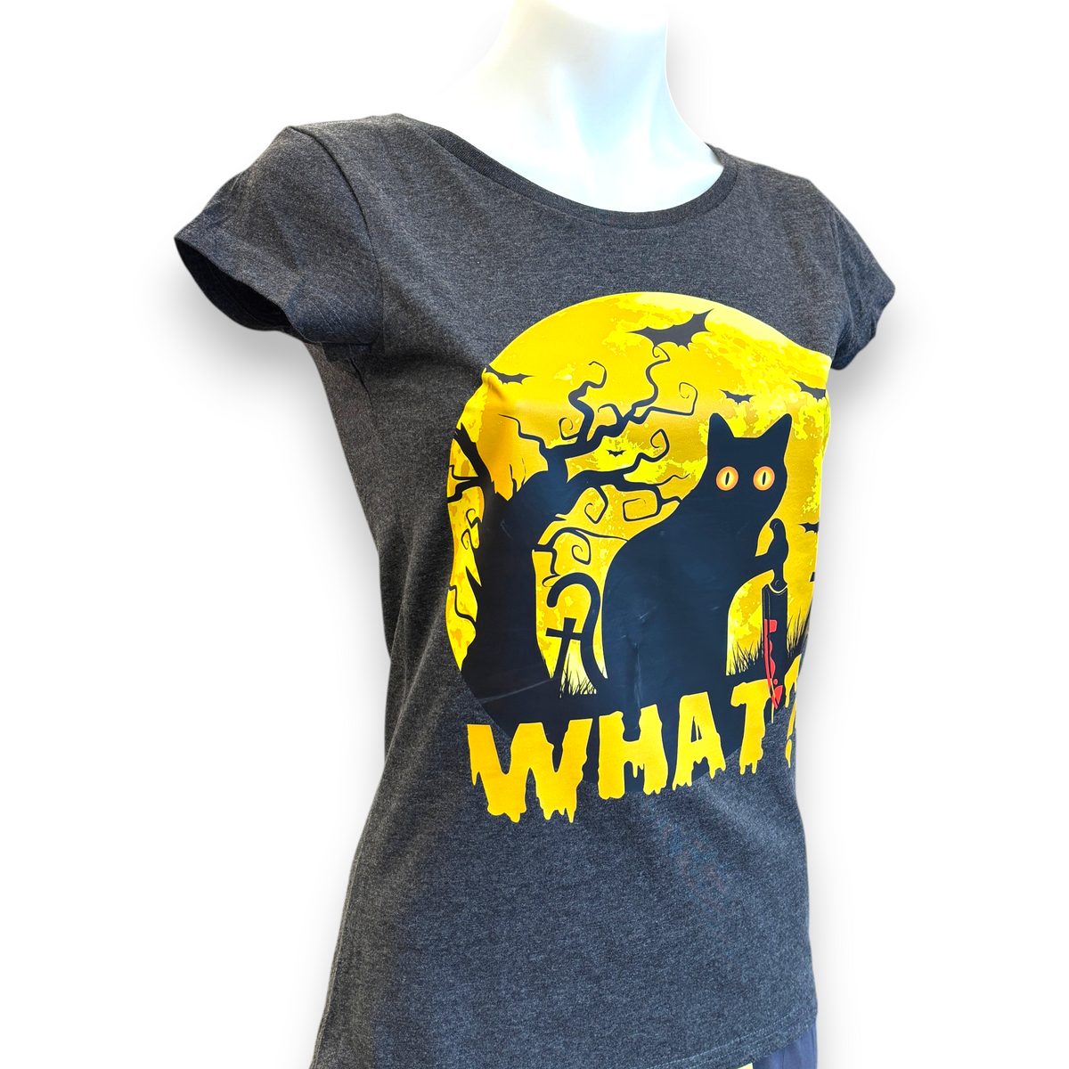 Women's Murder Cat T-Shirt | Gothic Cat Graphic Tee