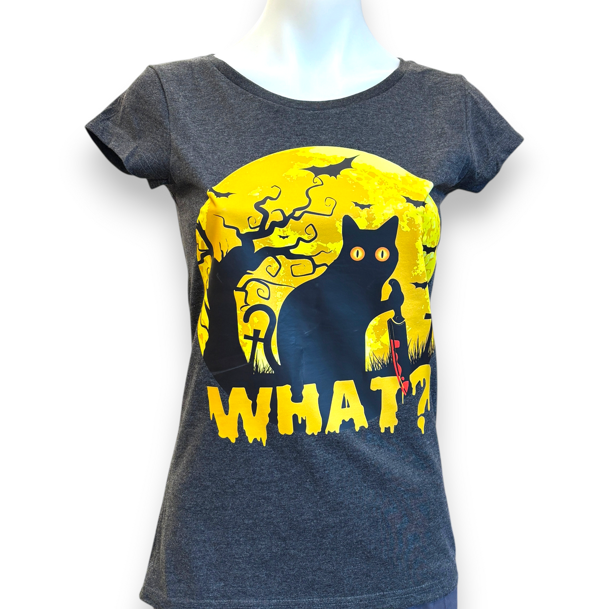 Women's Murder Cat T-Shirt | Gothic Cat Graphic Tee