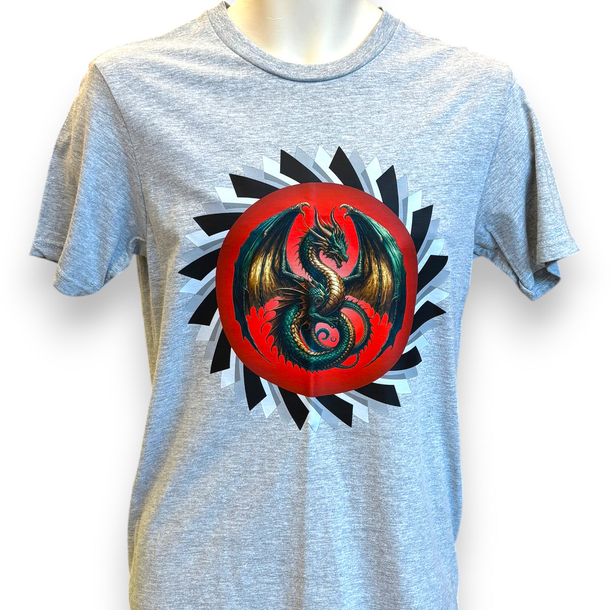 Men's Dragon Printed T-Shirt – Fantasy Dragon Graphic Tee
