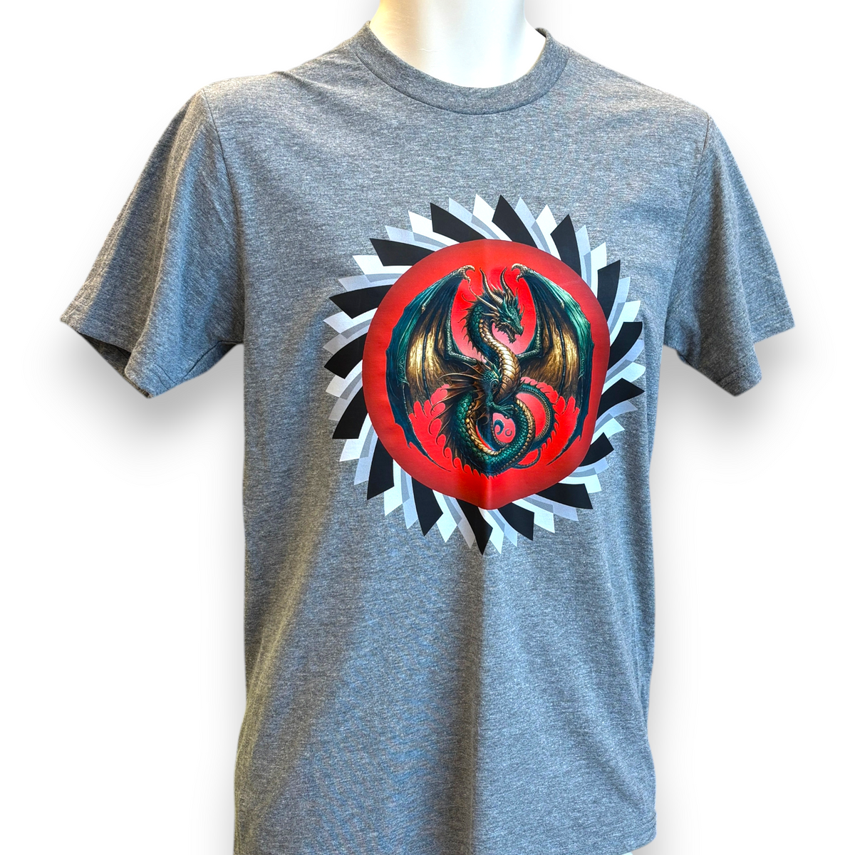 Men's Dragon Printed T-Shirt – Fantasy Dragon Graphic Tee