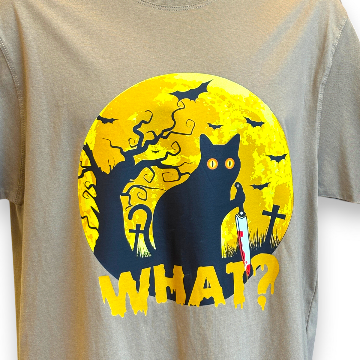 Murder Cat Men's Graphic T-Shirt | Funny Cat Tee