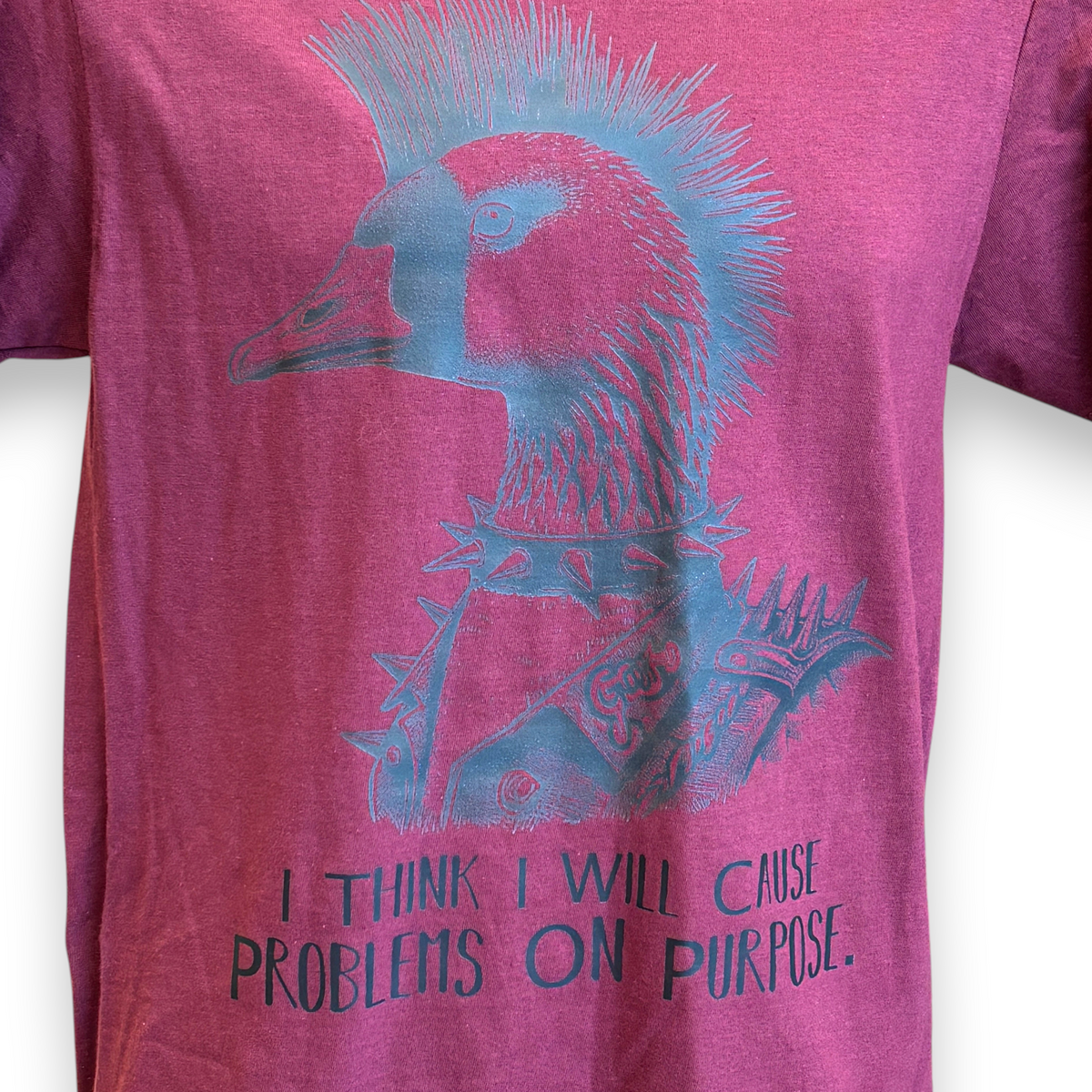 Men's Punk Goose T-Shirt – Funny Goose Graphic Tee