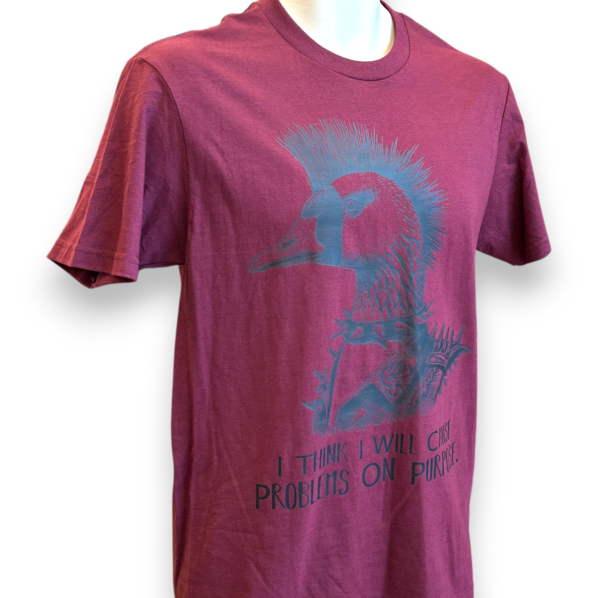 Men's Punk Goose T-Shirt – Funny Goose Graphic Tee