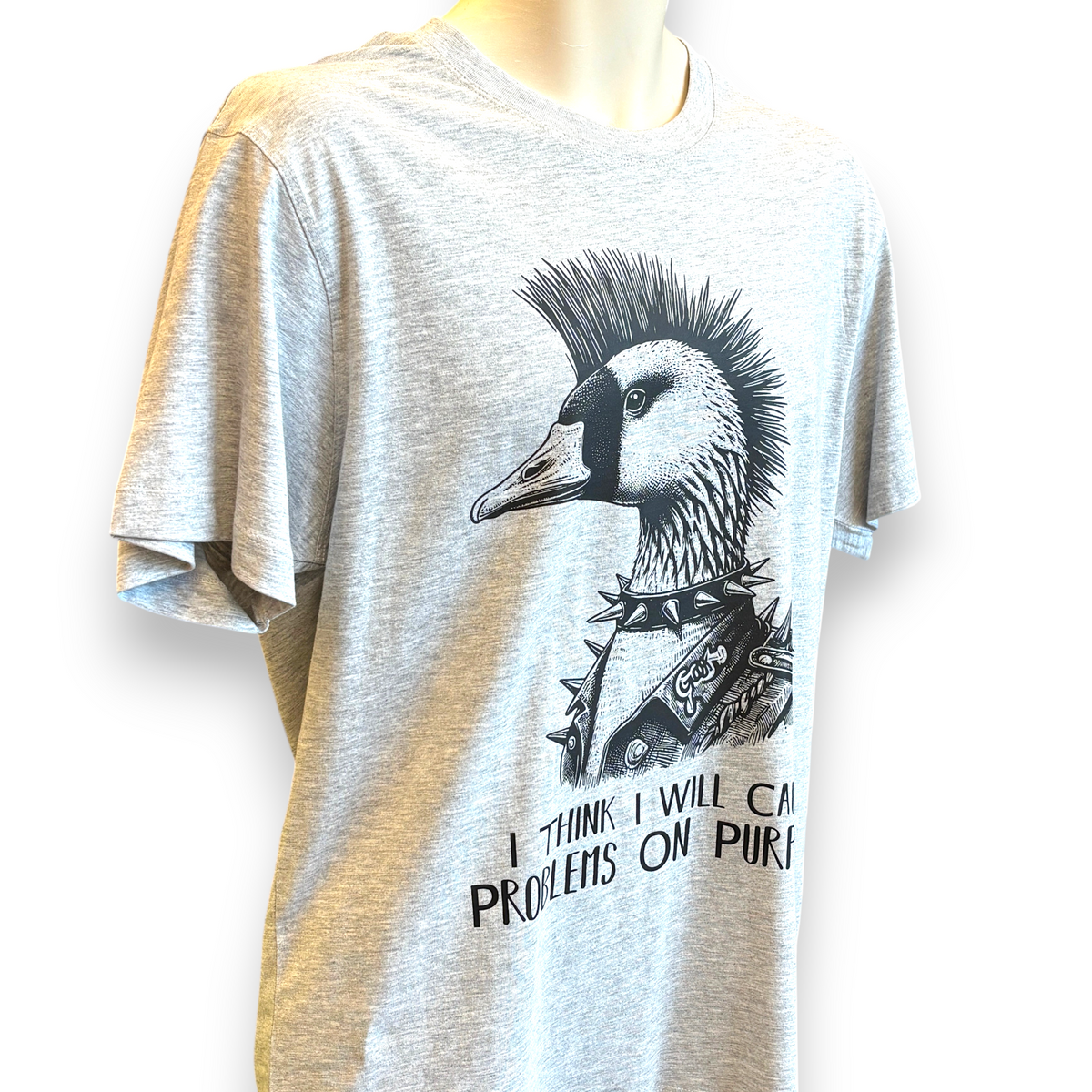 Men's Punk Goose T-Shirt – Funny Goose Graphic Tee