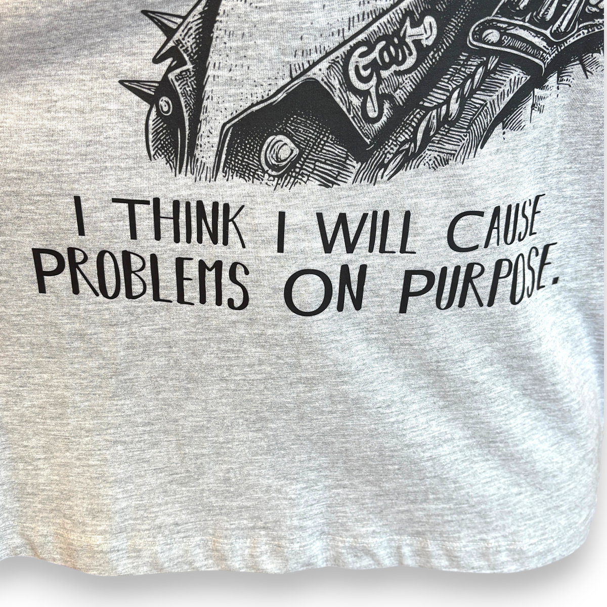 Men's Punk Goose T-Shirt – Funny Goose Graphic Tee