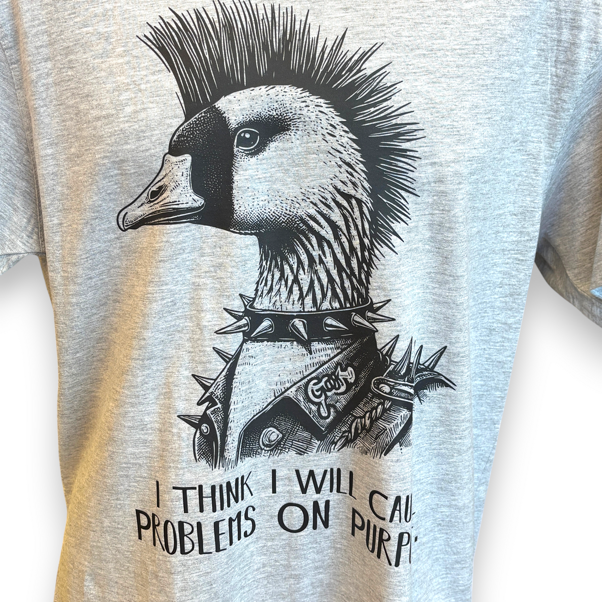 Men's Punk Goose T-Shirt – Funny Goose Graphic Tee