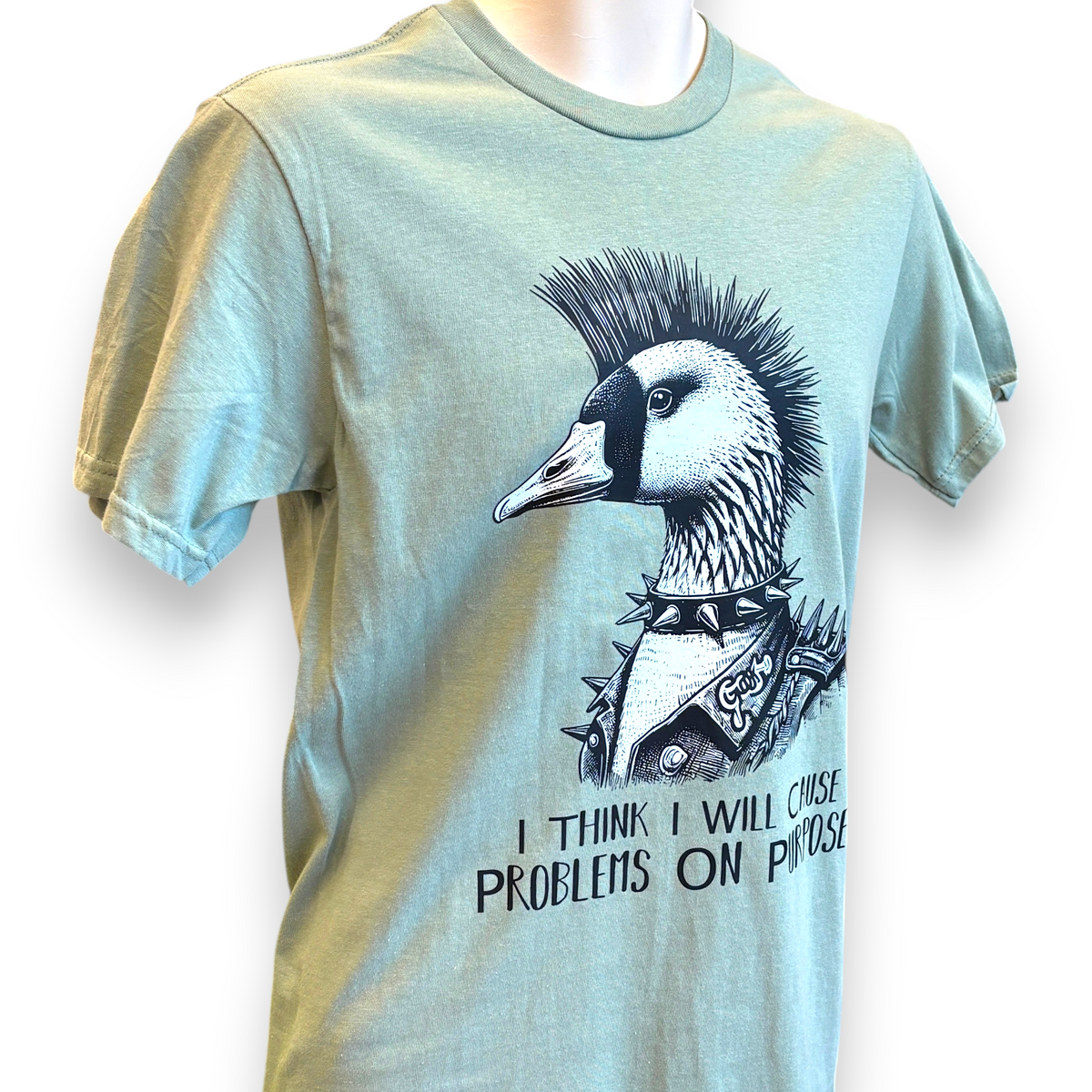Men's Punk Goose T-Shirt – Funny Goose Graphic Tee