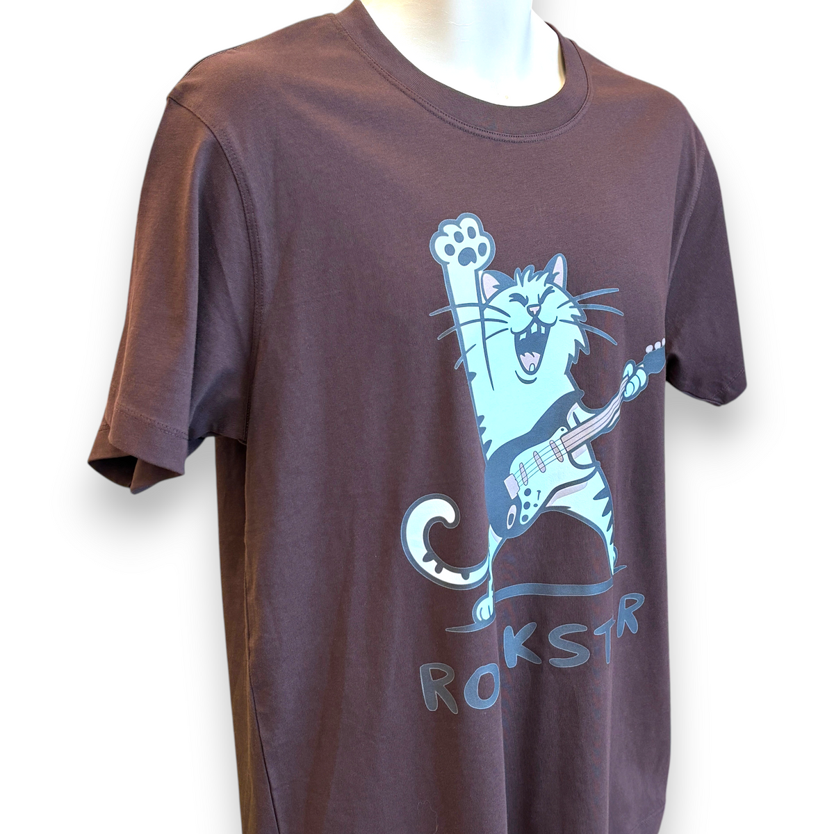 Men's Rockstar Cat T-Shirt – Funny Cat Graphic Tee