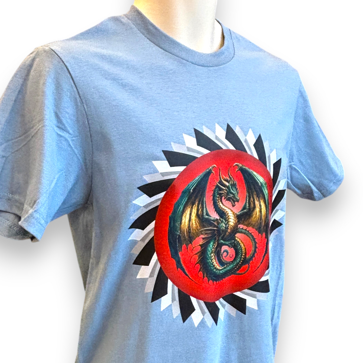 Men's Dragon Printed T-Shirt – Fantasy Dragon Graphic Tee