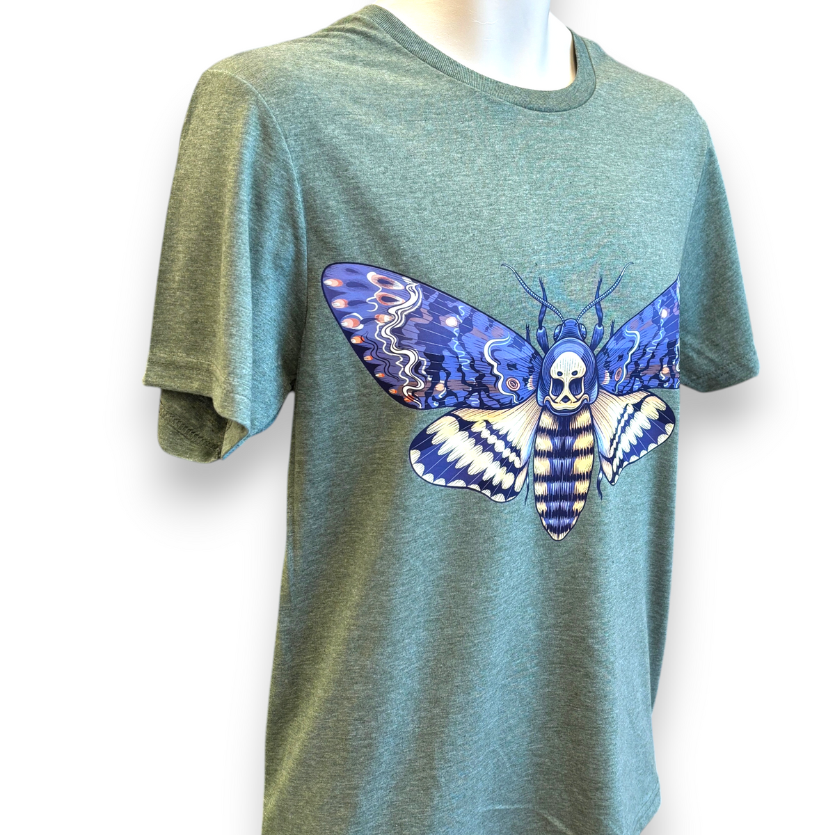 Men's Death's-Head Hawkmoth Printed T-Shirt – Gothic Insect Graphic Tee