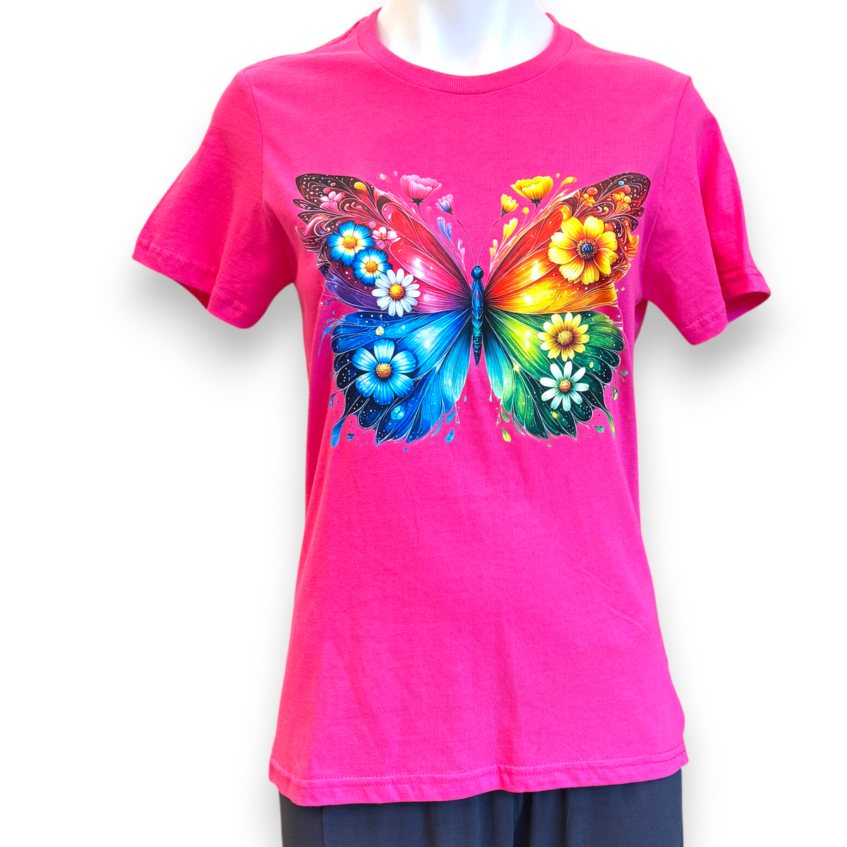 Women's Retro Butterfly T-Shirt | Vintage Graphic Tee