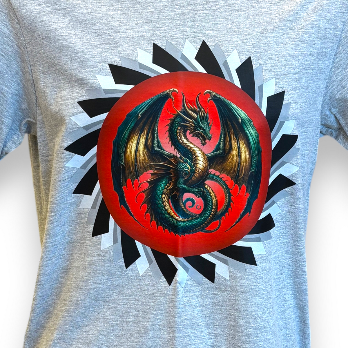 Men's Dragon Printed T-Shirt – Fantasy Dragon Graphic Tee