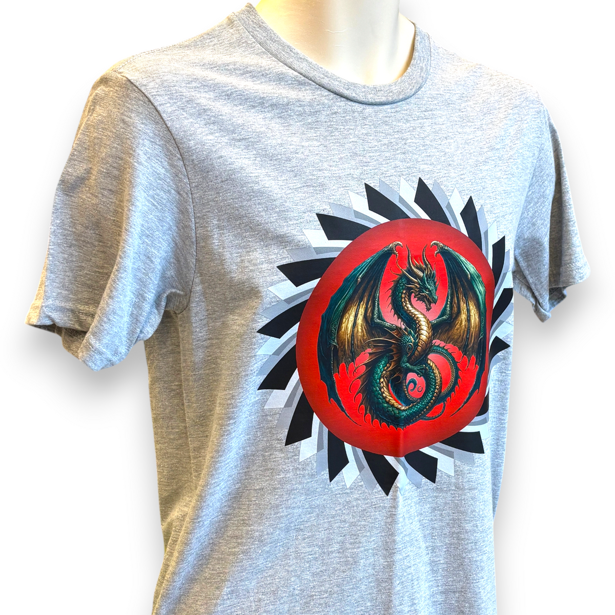 Men's Dragon Printed T-Shirt – Fantasy Dragon Graphic Tee