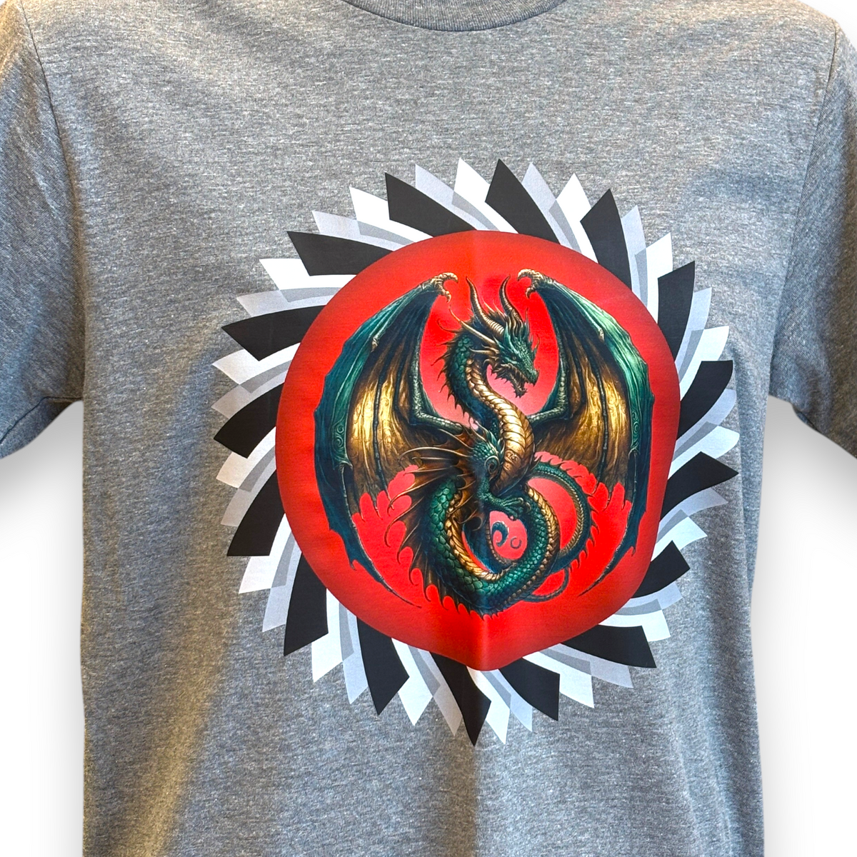 Men's Dragon Printed T-Shirt – Fantasy Dragon Graphic Tee
