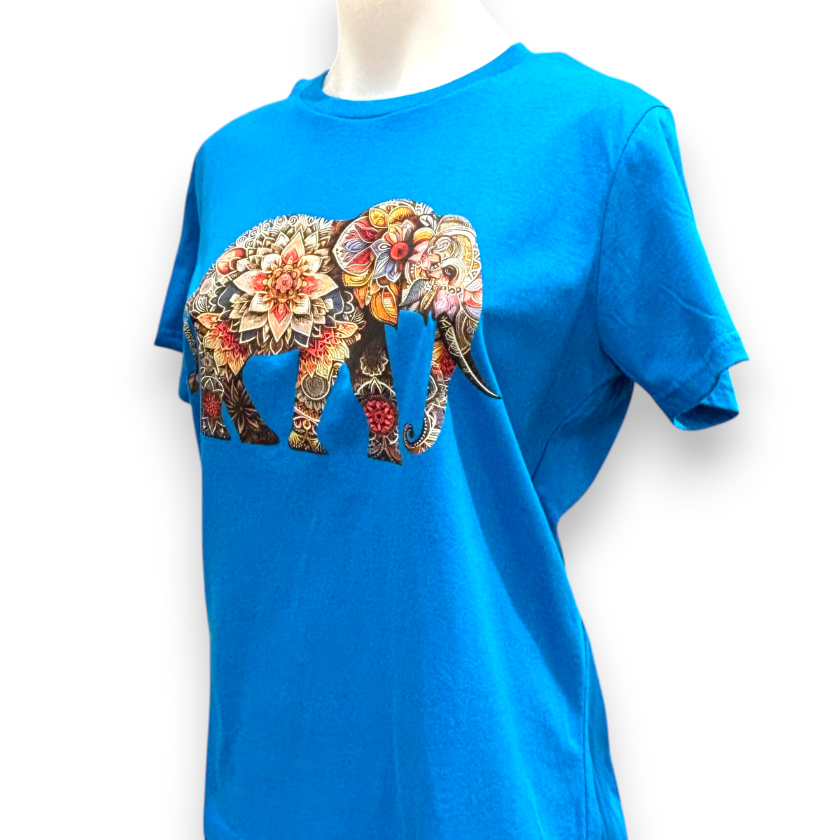 Women's Boho Mandala Elephant T-Shirt | Elephant Graphic Tee